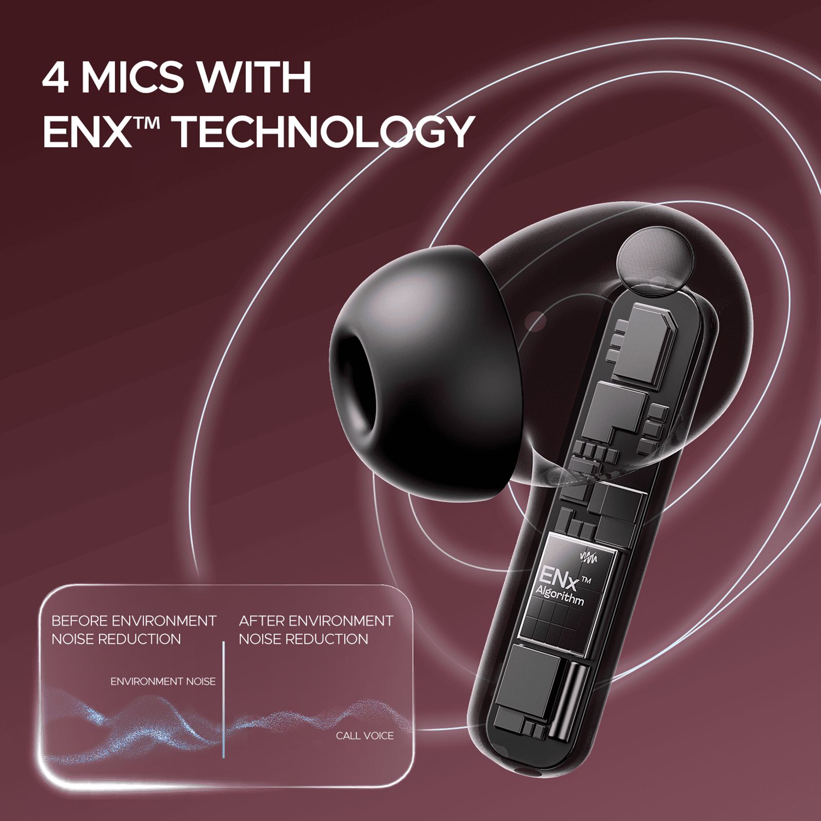 boAt Airdopes Plus 318 TWS Earbuds with Environmental Noise Cancellation (IPX5 Water Resistant, ASAP Charge, Active Black)_4