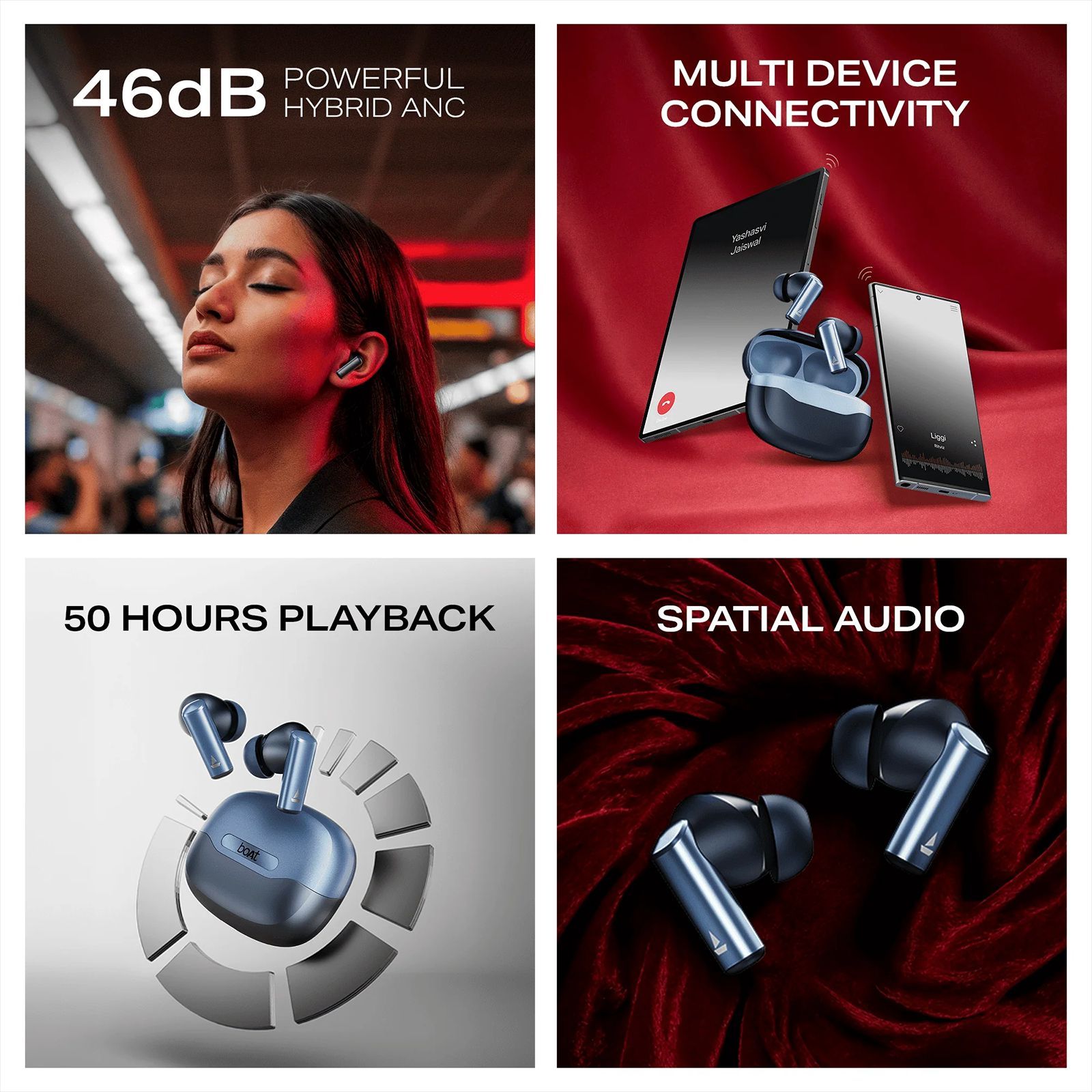 boAt Airdopes Prime 701 TWS Earbuds with Hybrid Active Noise Cancellation (IPX5 Splash Resistance, ASAP Charge, Titanium Blue)_2