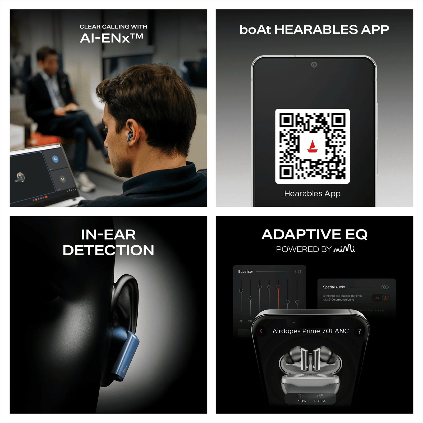 boAt Airdopes Prime 701 TWS Earbuds with Hybrid Active Noise Cancellation (IPX5 Splash Resistance, ASAP Charge, Titanium Blue)_3