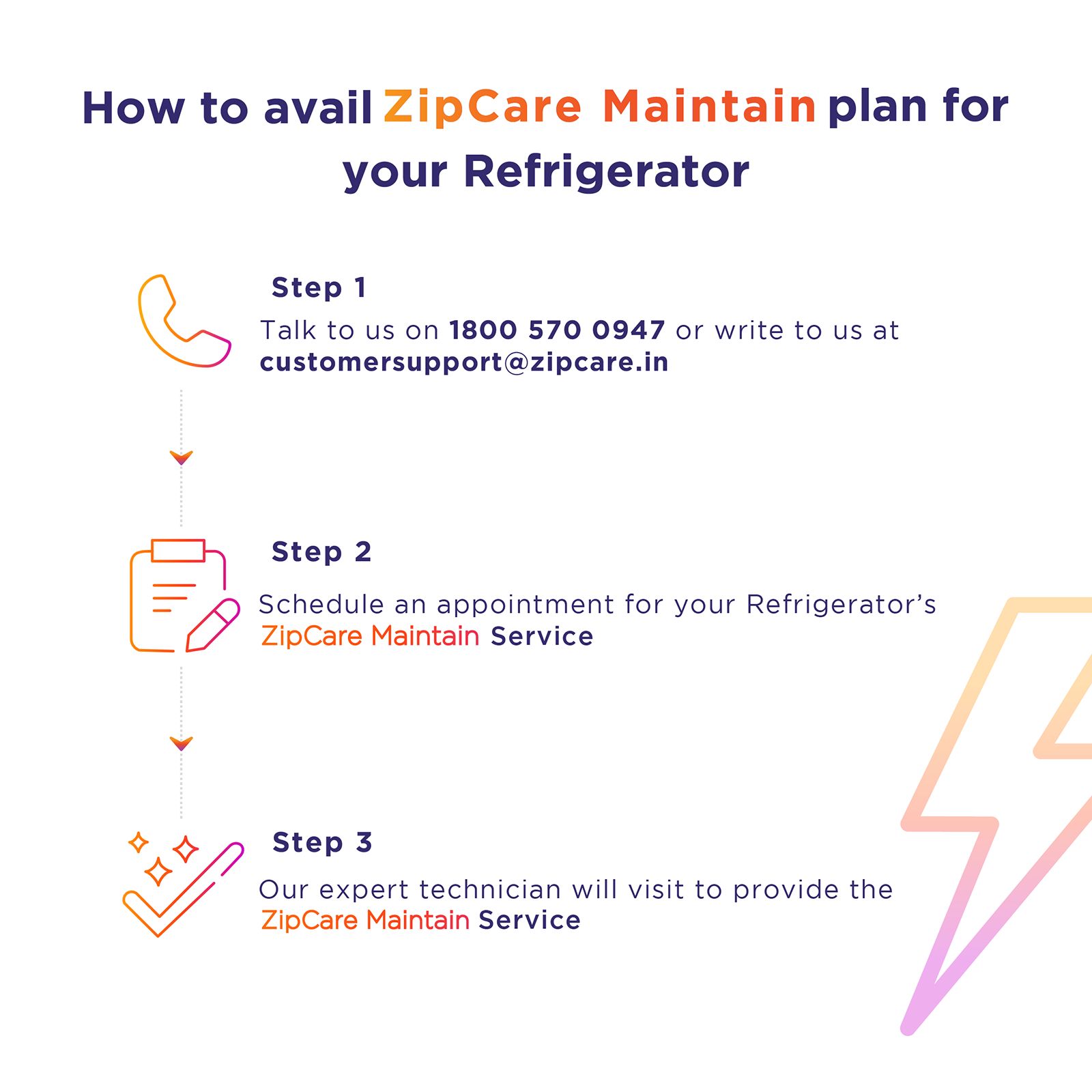 ZipCare Maintain Plan for Refrigerator - 1 Time ZipCare Maintain Plan for Refrigerator - 1 Time_4