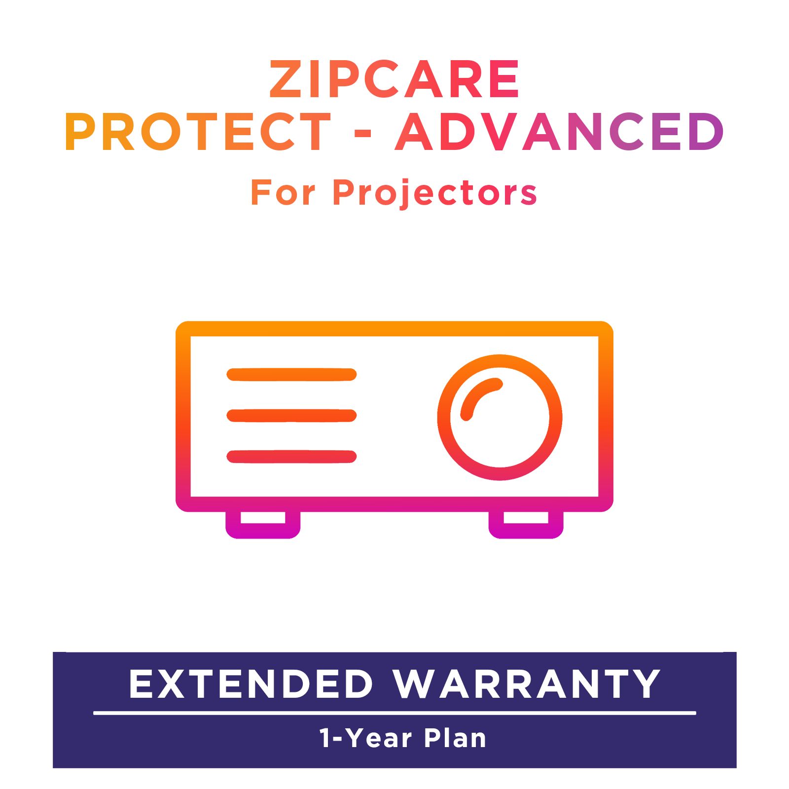 ZipCare Protect - Advanced 1 Year for Projectors (Rs. 90000 - Rs. 100000)_1
