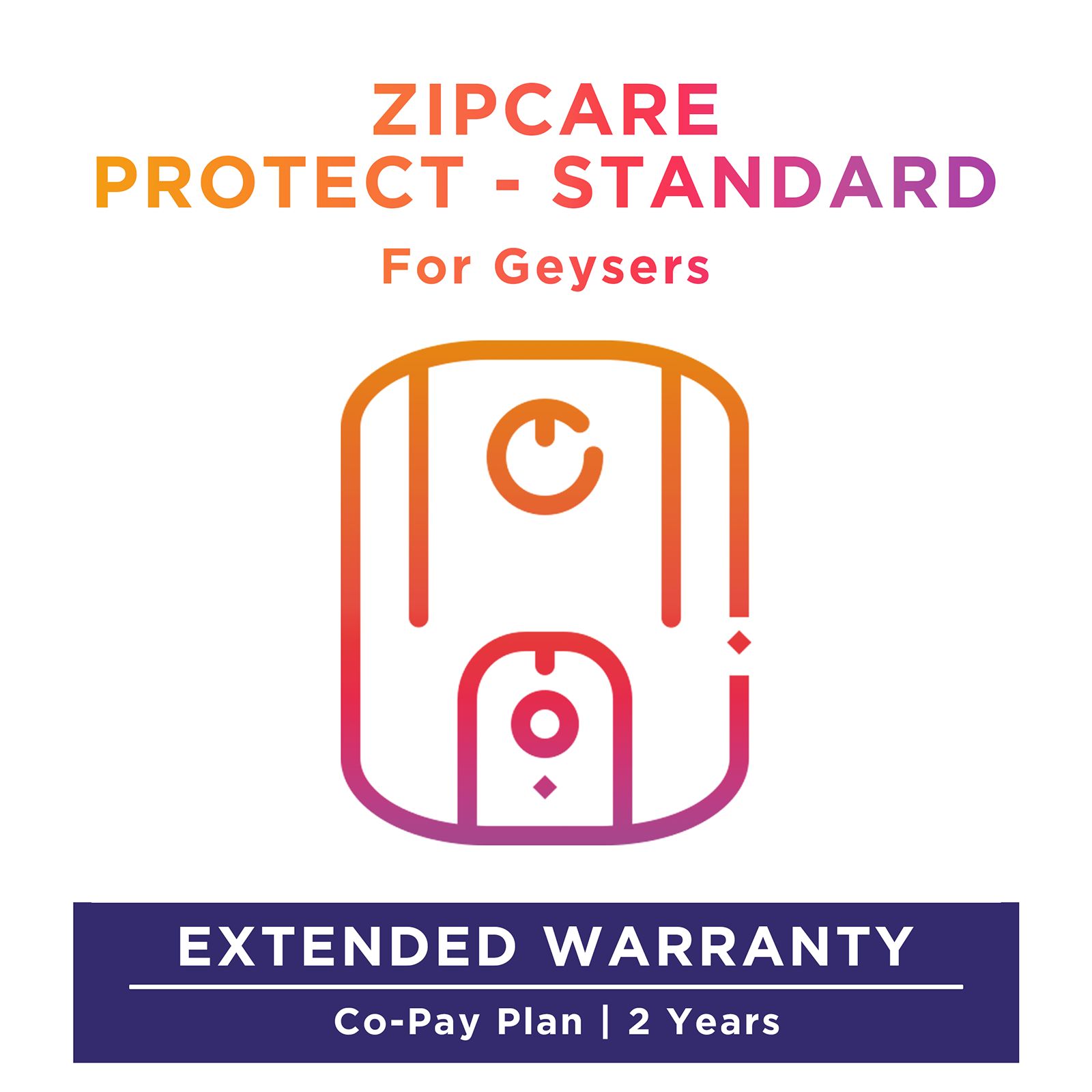 ZipCare Protect Standard 2 Years for Geysers (Rs. 1000 - Rs. 2500)_1