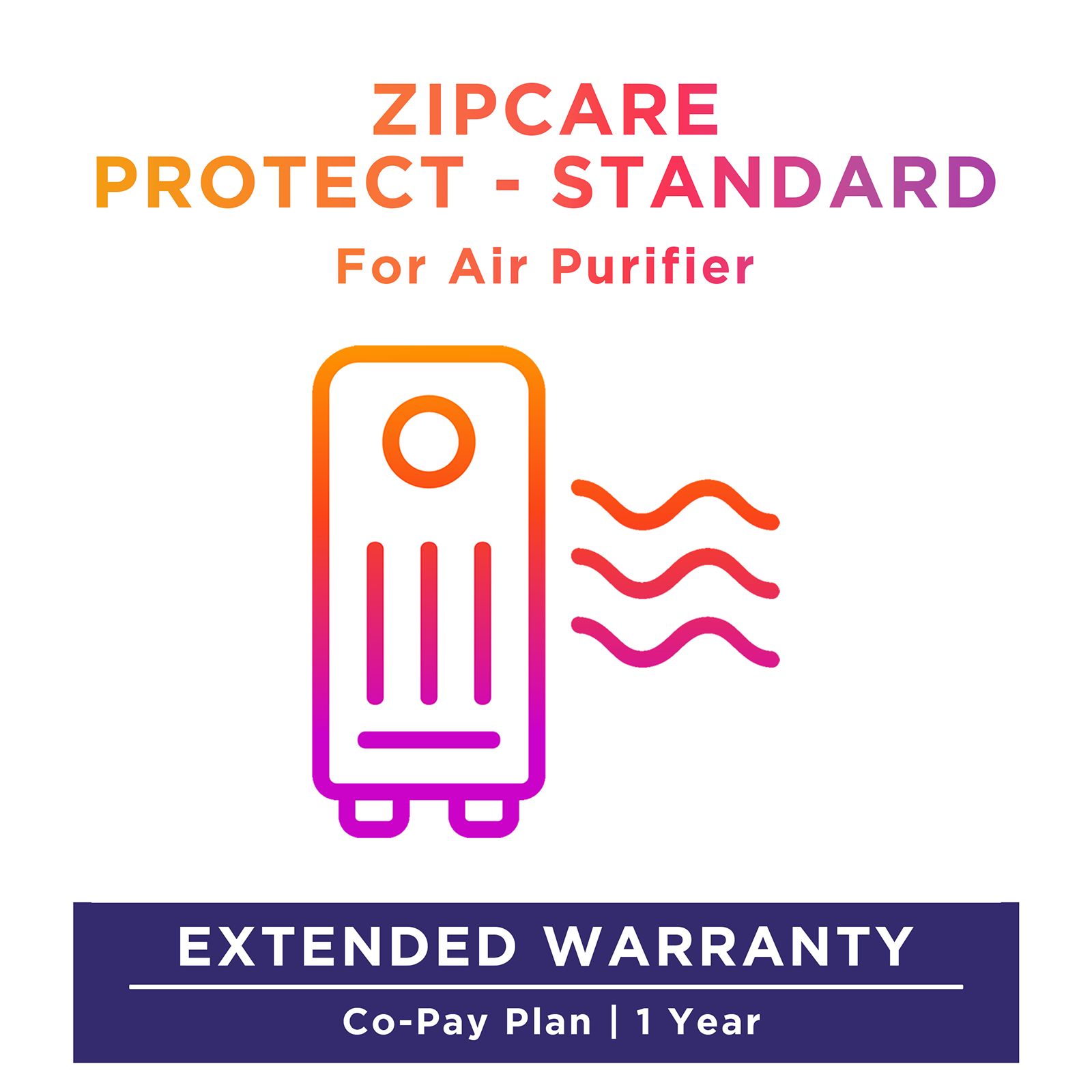 ZipCare Protect Standard 1 Year for Air Purifier (Rs. 5000 - Rs. 10000)_1