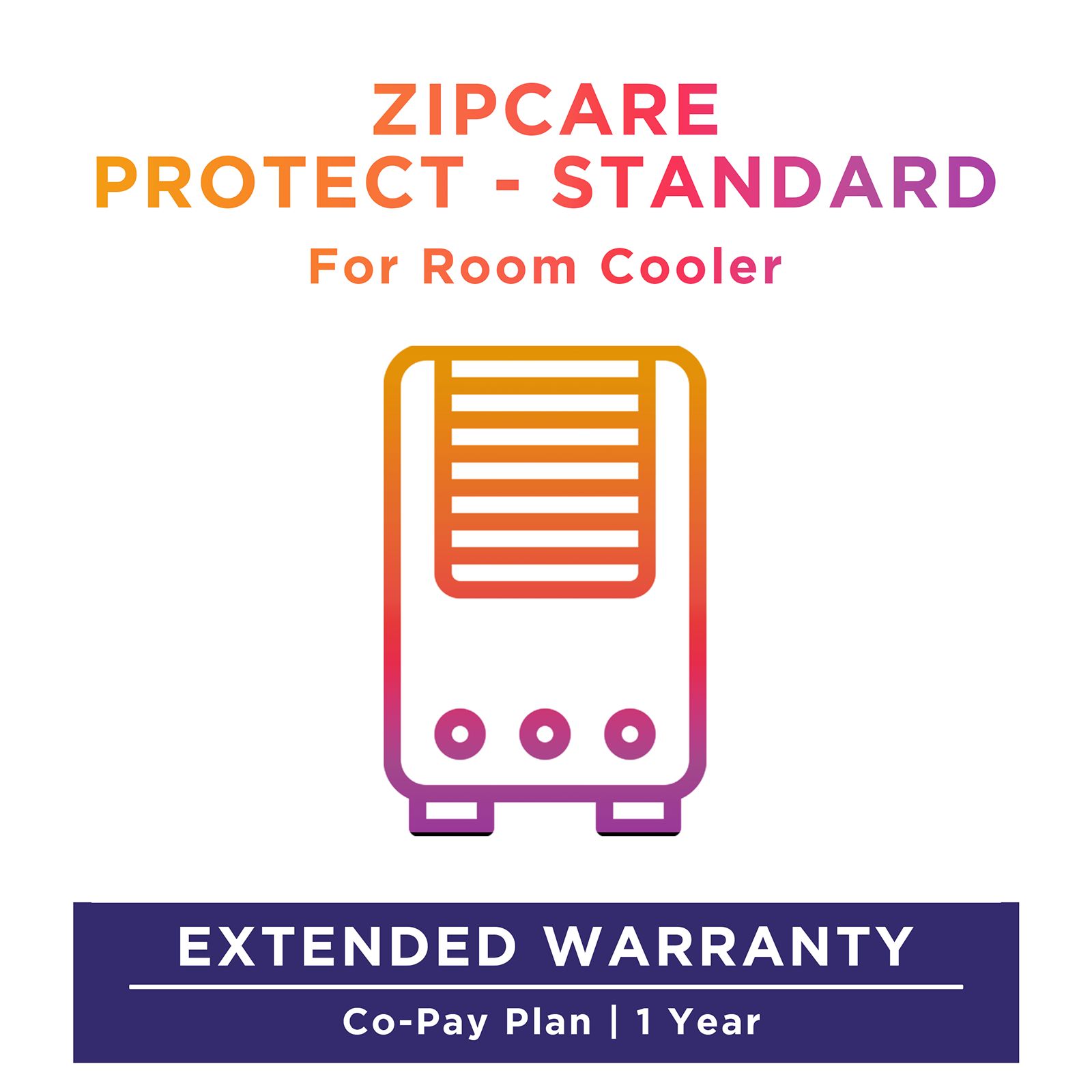 ZipCare Protect Standard 1 Year for Room Cooler (Rs. 100 - Rs. 5000)_1