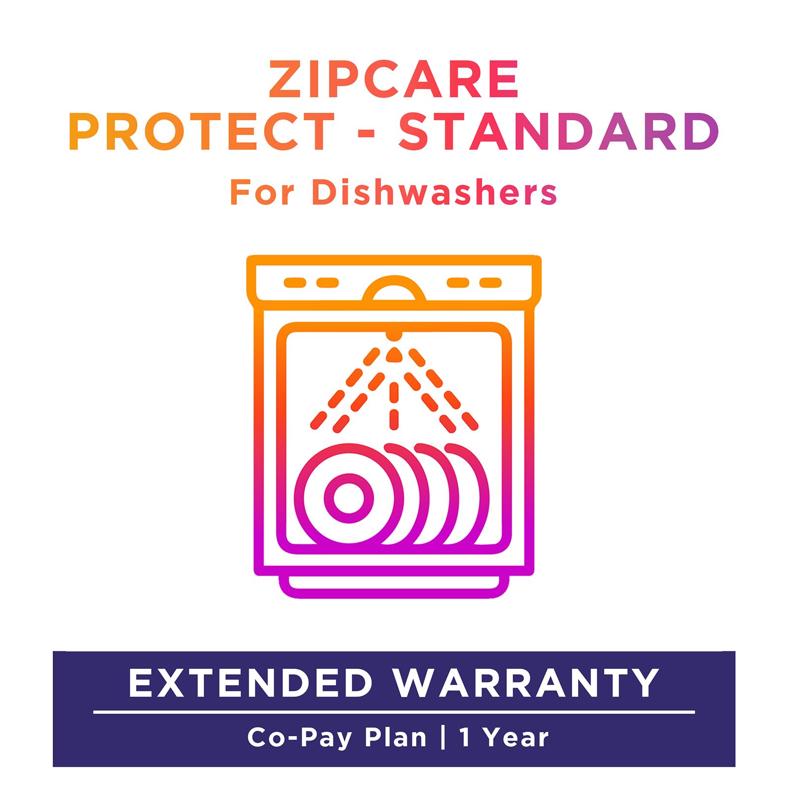 ZipCare Protect Standard 1 Year for Dishwasher (Rs. 25000 - Rs. 35000)_1