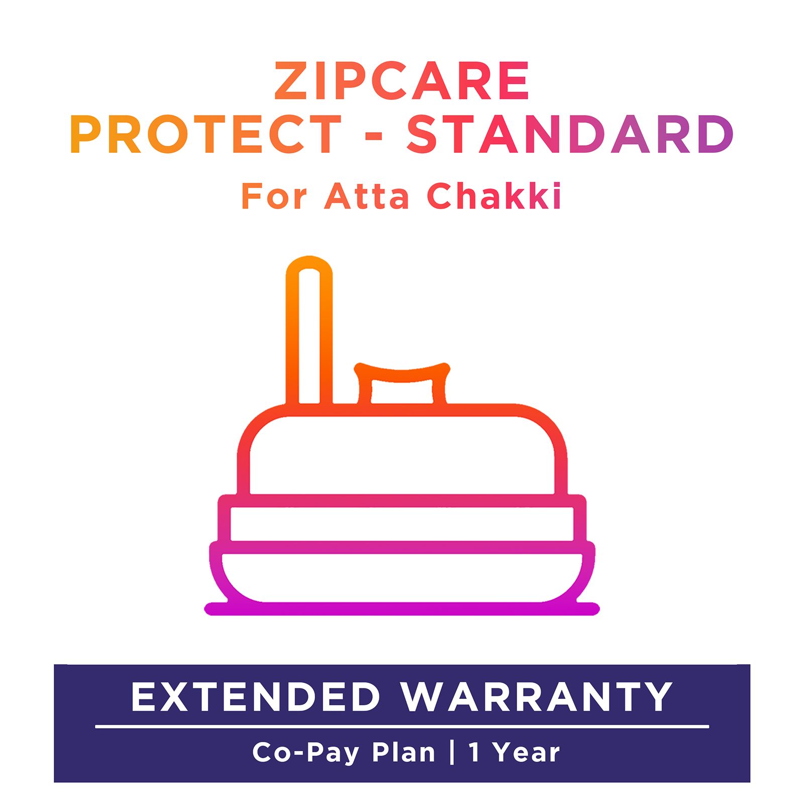 ZipCare Protect Standard 1 Year for Atta Chakki (Rs. 10000 - Rs. 15000)_1