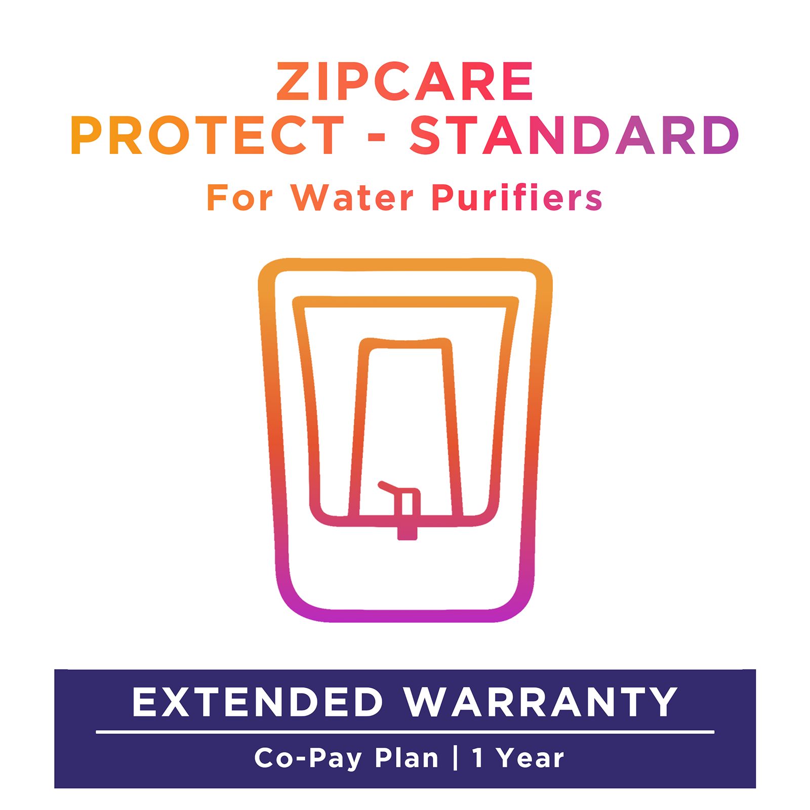ZipCare Protect Standard 1 Year for Water Purifiers (Rs. 100 - Rs. 5000)_1