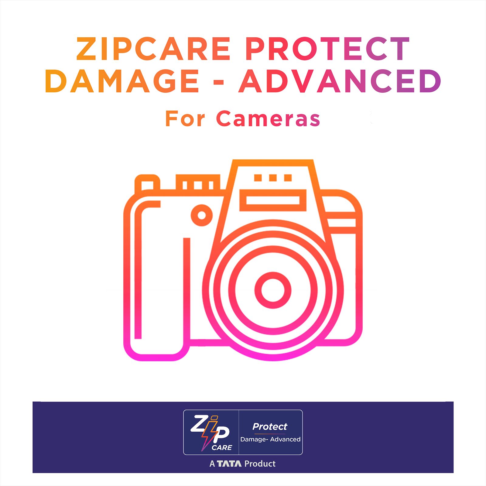 ZipCare Protect Damage Advanced for Cameras (Rs. 125000 - Rs. 130000) - 1 Year_1