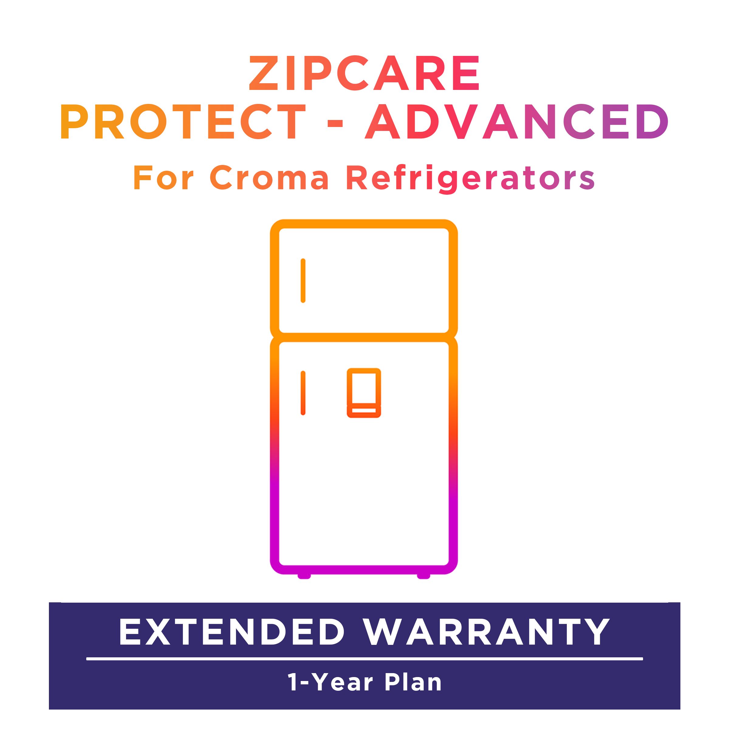 ZipCare Protect - Advanced 1 Year For Croma Refrigerators (Rs. 400000 to Rs. 500000) ZipCare Protect - Advanced 1 Year For Croma Refrigerators (Rs. 400000 to Rs. 500000)_1