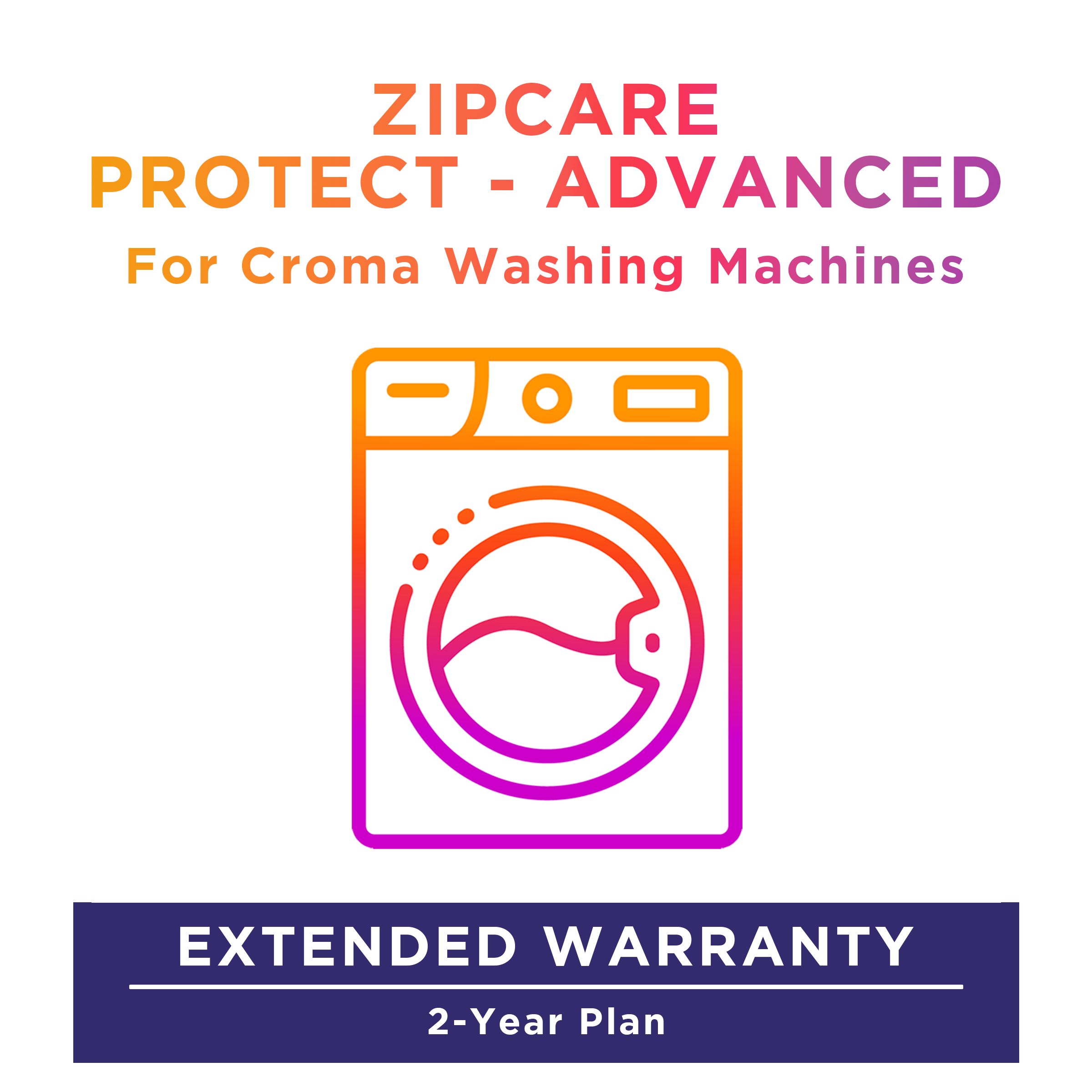 ZipCare Protect - Advanced 2 Year For Croma Washing Machines Top Load (Rs. 150000 to Rs. 200000)_1