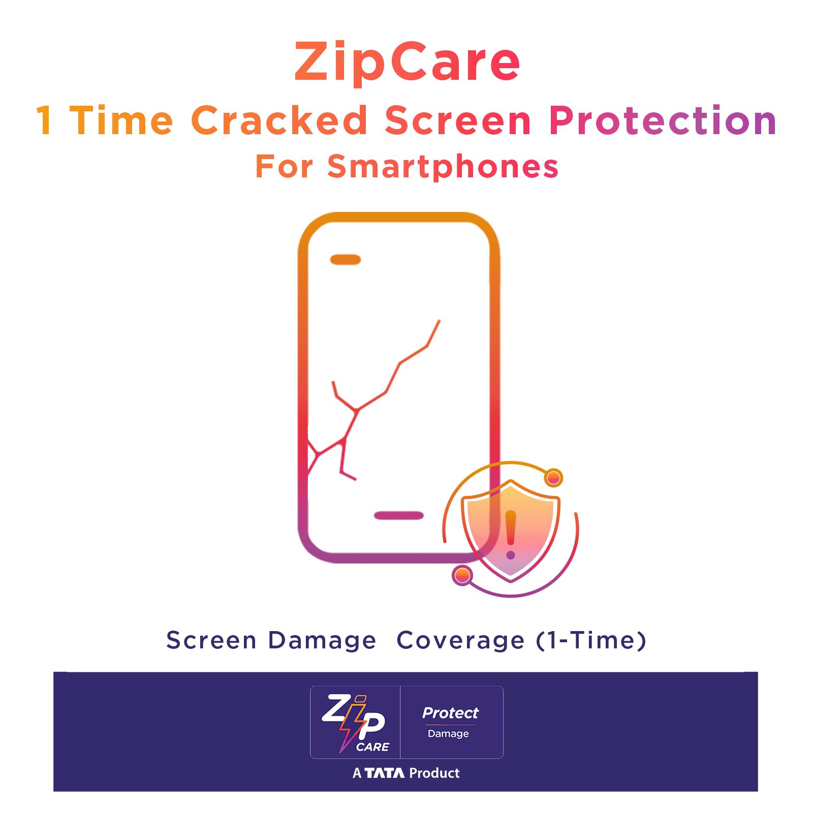 ZipCare 1-Time Cracked Screen Protection for Mobile Phone (Rs. 5000 to Rs. 10000) - 1 Year_2