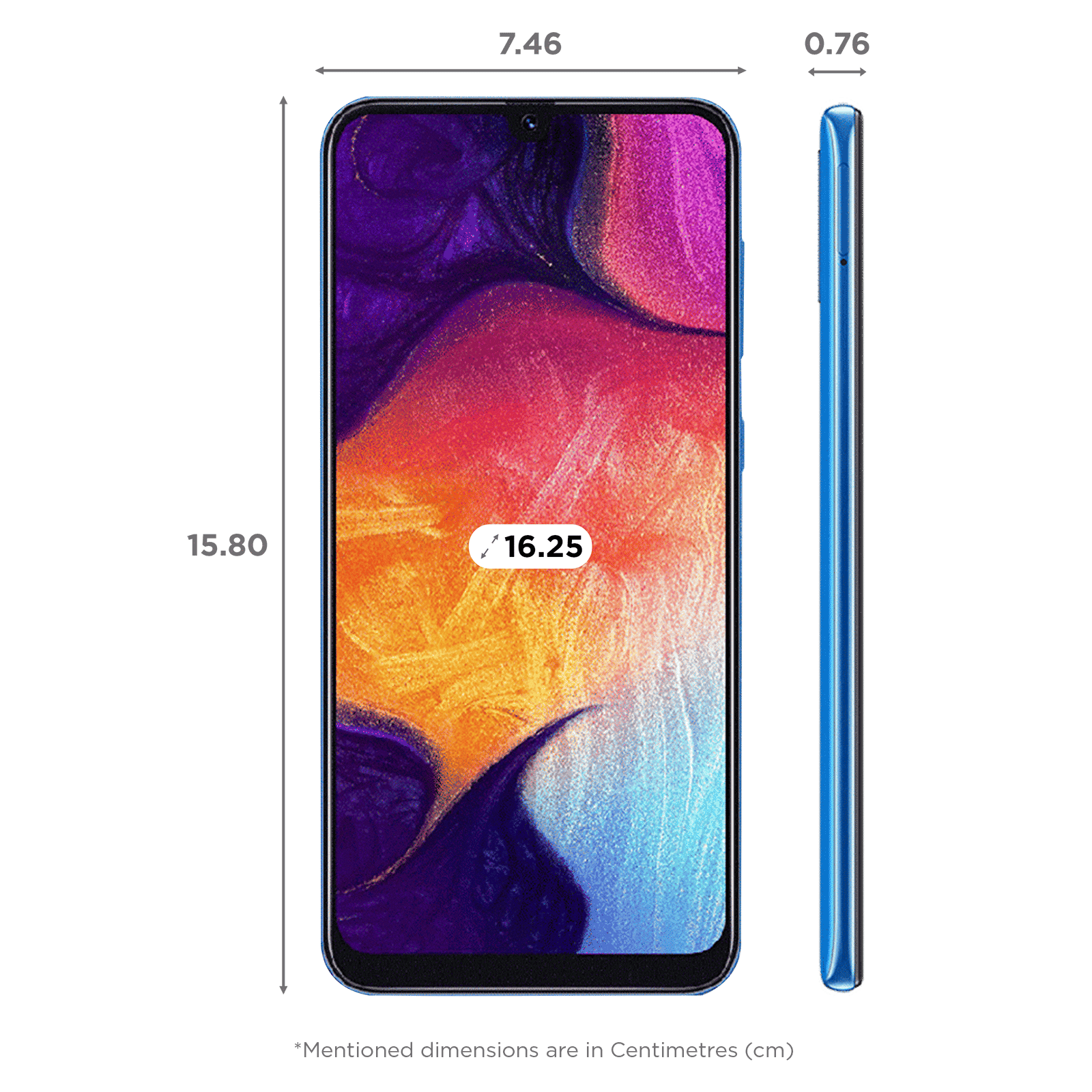 SAMSUNG Galaxy A50 (6GB RAM, 64GB, Blue)_2