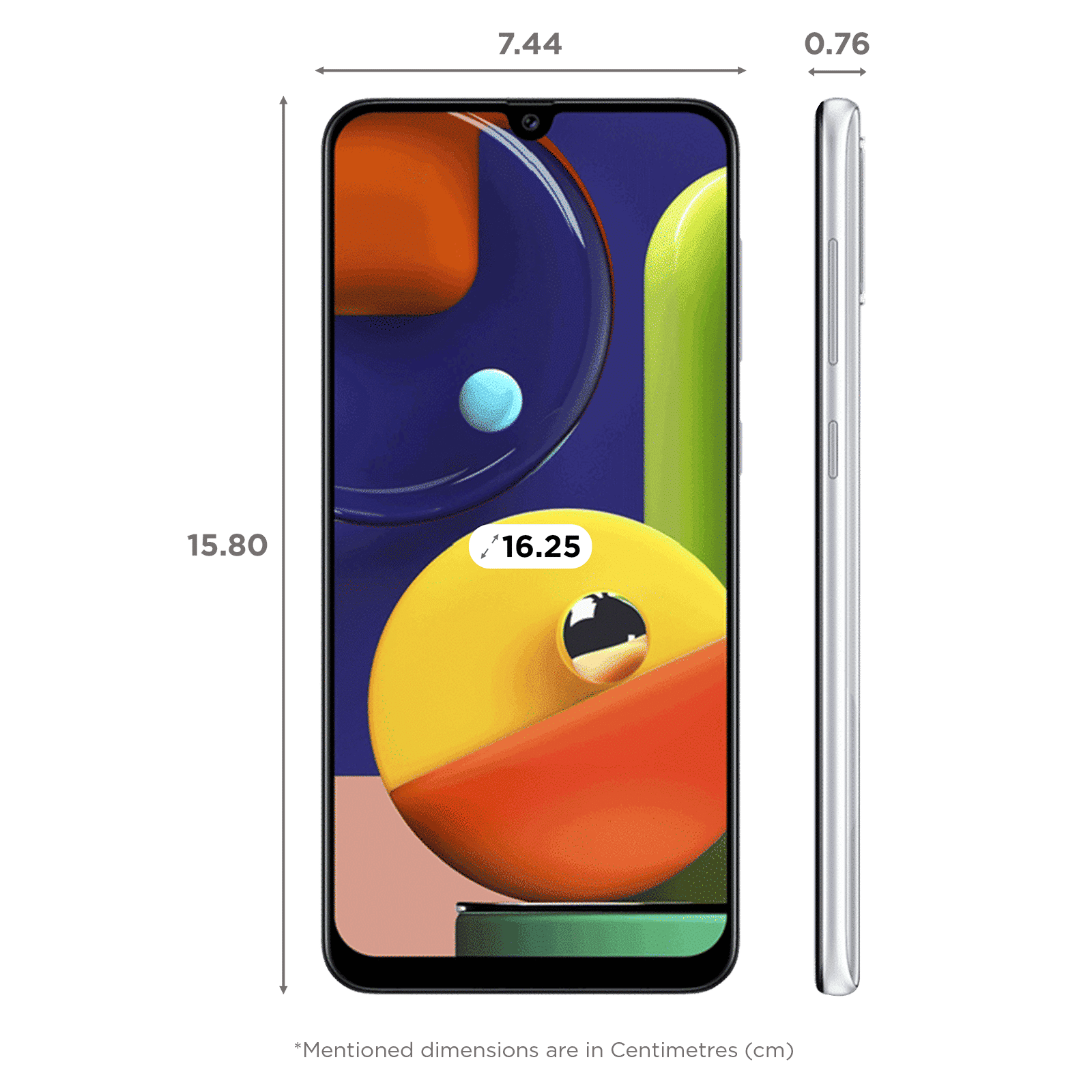 SAMSUNG Galaxy A50s (4GB RAM, 128GB, Prism Crush White)_2