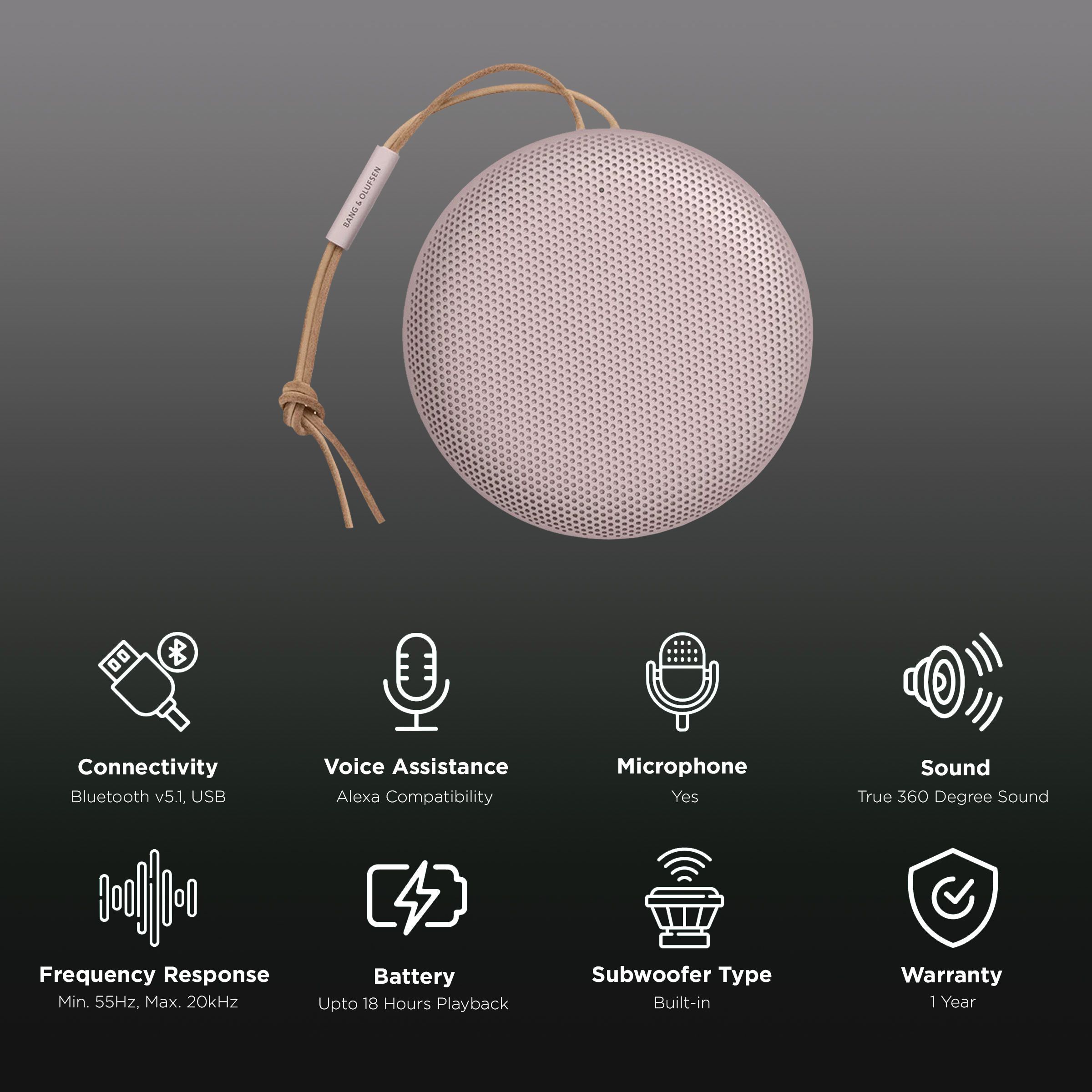 Bang & Olufsen Beosound A1 (2nd Gen) with Alexa Compatible Smart Speaker (IP67 Waterproof, Pink)_2