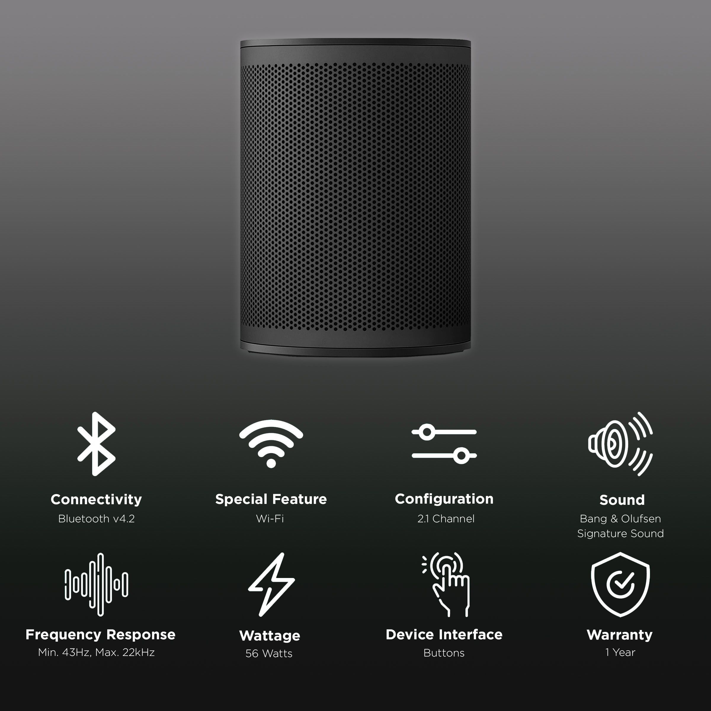 Bang & Olufsen Beoplay M3 Smart Wi-Fi Speaker (Customized Features, Black)_2