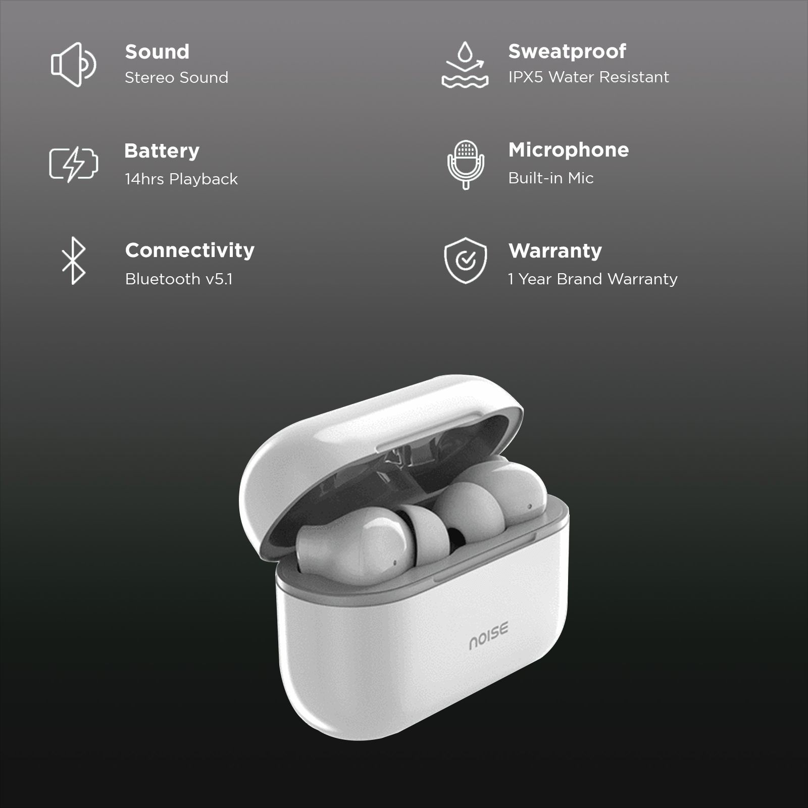 noise AUD-HDPHN-BUDSVS10 TWS Earbuds (IPX5 Water Resistant, Voice Guidance Supported, White)_3