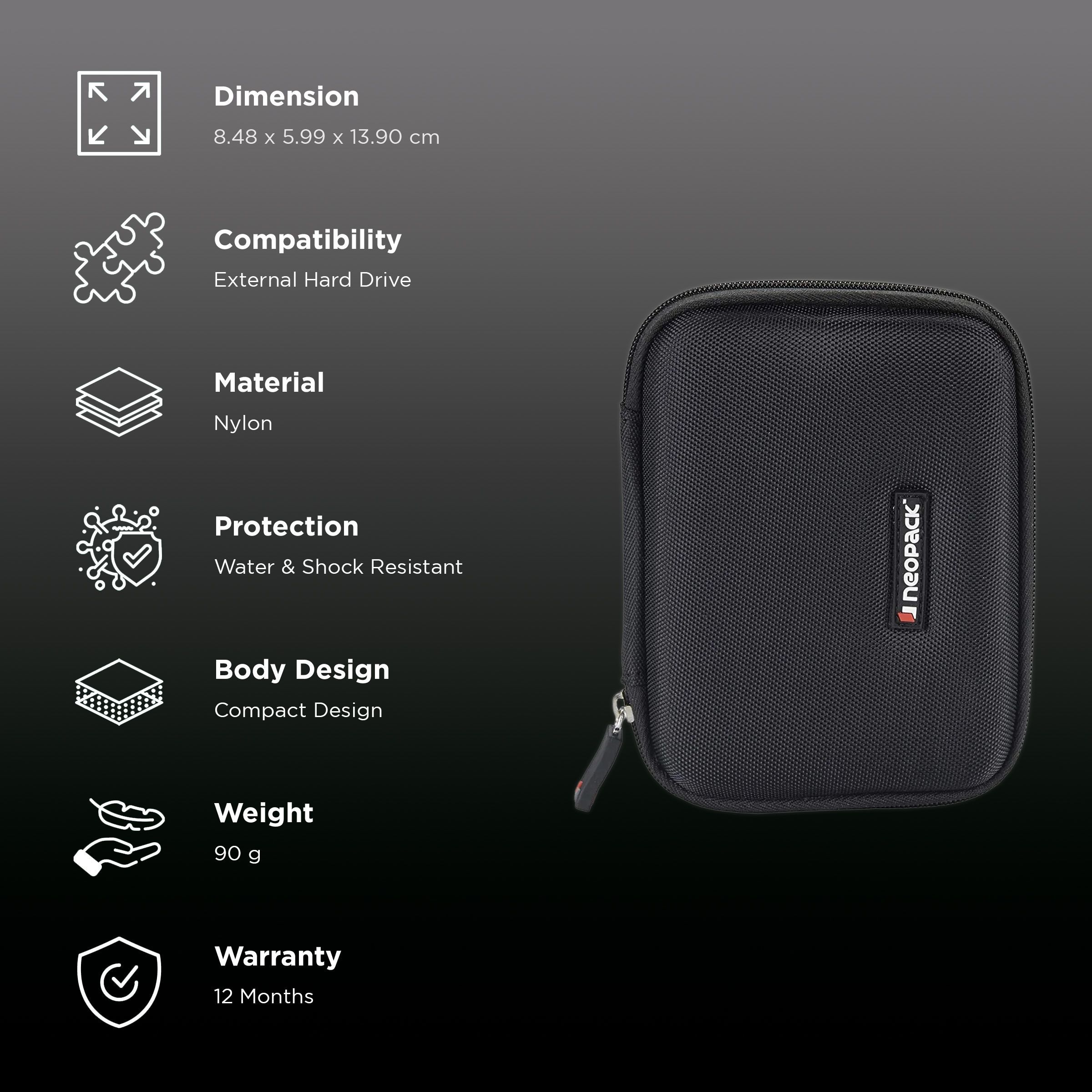 neopack Nylon Full Cover Case (Separate Mesh Pocket, Black) neopack Nylon Full Cover Case (Separate Mesh Pocket, Black)_2