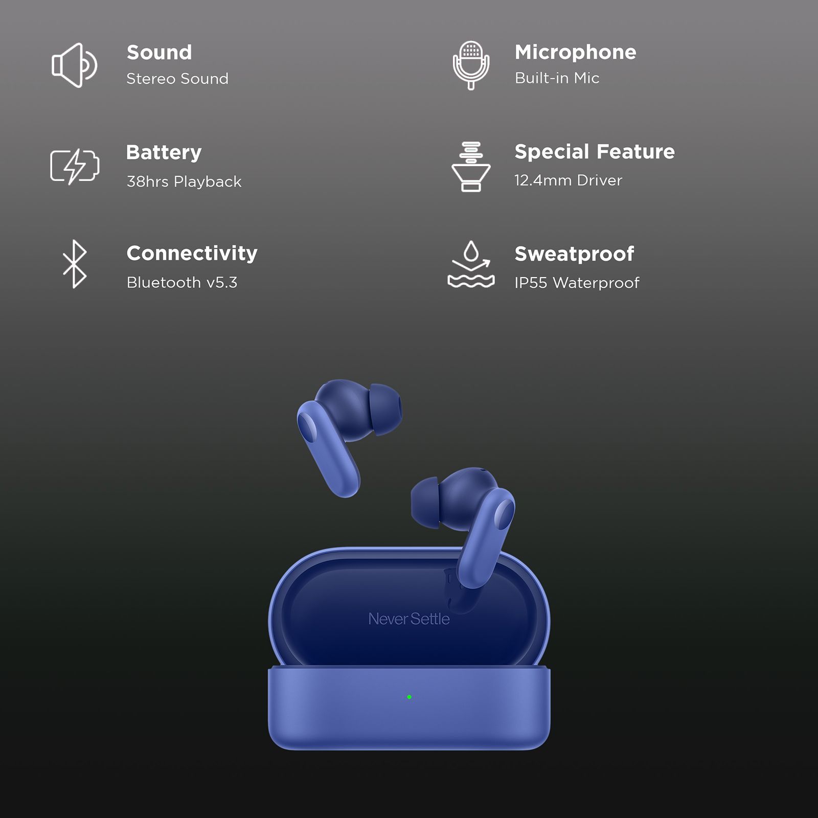 OnePlus Nord Buds 2r TWS Earbuds with AI Noise Cancellation (IP55 Water & Sweat Resistant, 38 Hours Playback, Triple Blue)_2