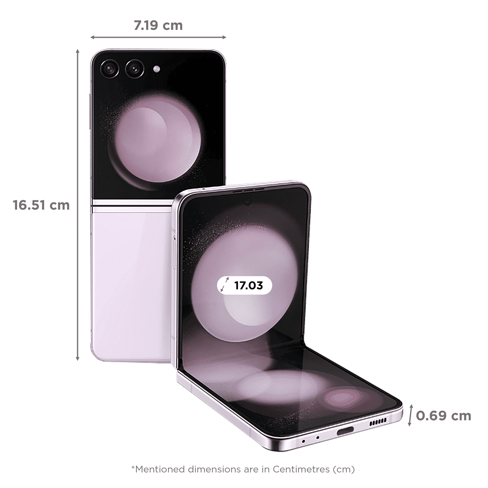 SAMSUNG Galaxy Z Flip5 5G (8GB RAM, 256GB, Lavender)_2