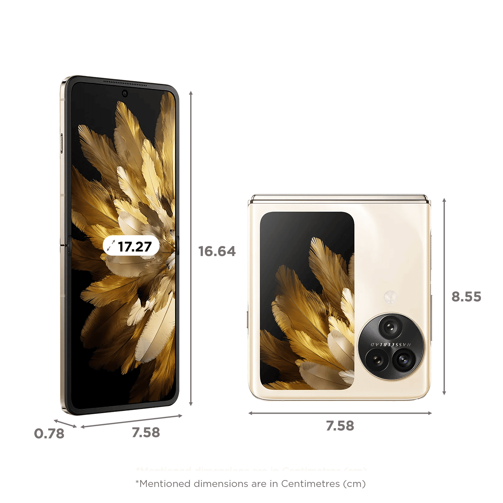 oppo Find N3 Flip 5G (12GB RAM, 256GB, Cream Gold)_2