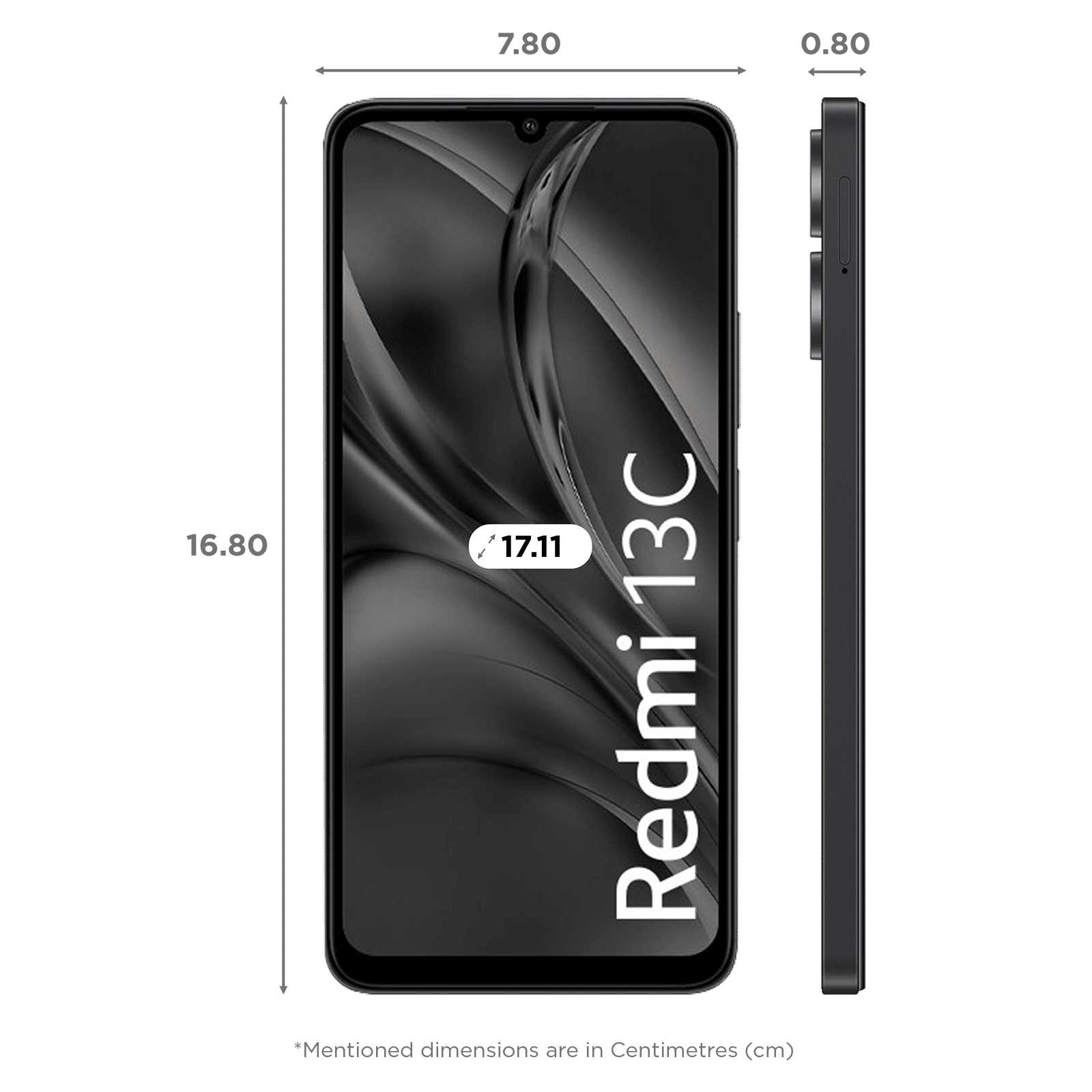 Redmi 13C (4GB RAM, 128GB, Stardust Black)_2