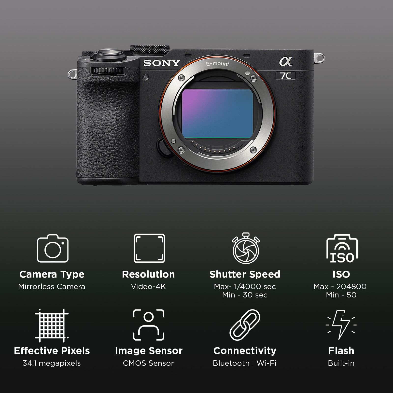 SONY Alpha 7C2 33MP Mirrorless Camera (Body Only, 35.9 x 23.9 mm Sensor, BIONZ XR Image Processor)_2