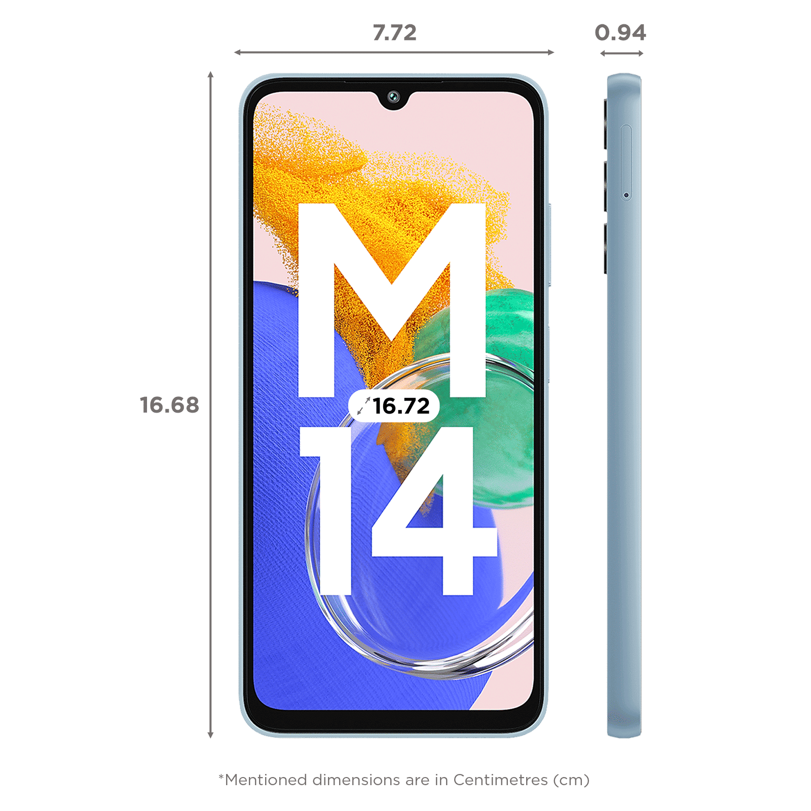 SAMSUNG Galaxy M14 (4GB RAM, 64GB, Arctic Blue)_2