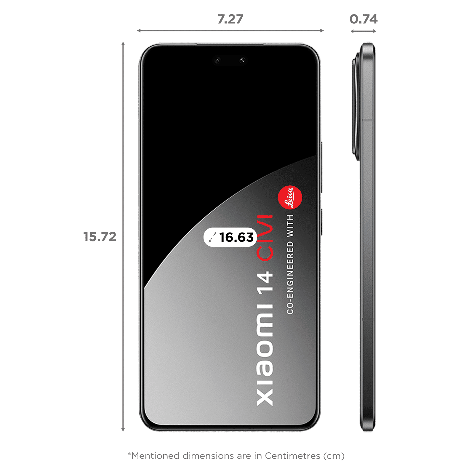 Xiaomi 14 CIVI 5G (8GB RAM, 256GB, Shadow Black) Xiaomi 14 CIVI 5G (8GB RAM, 256GB, Shadow Black)_2