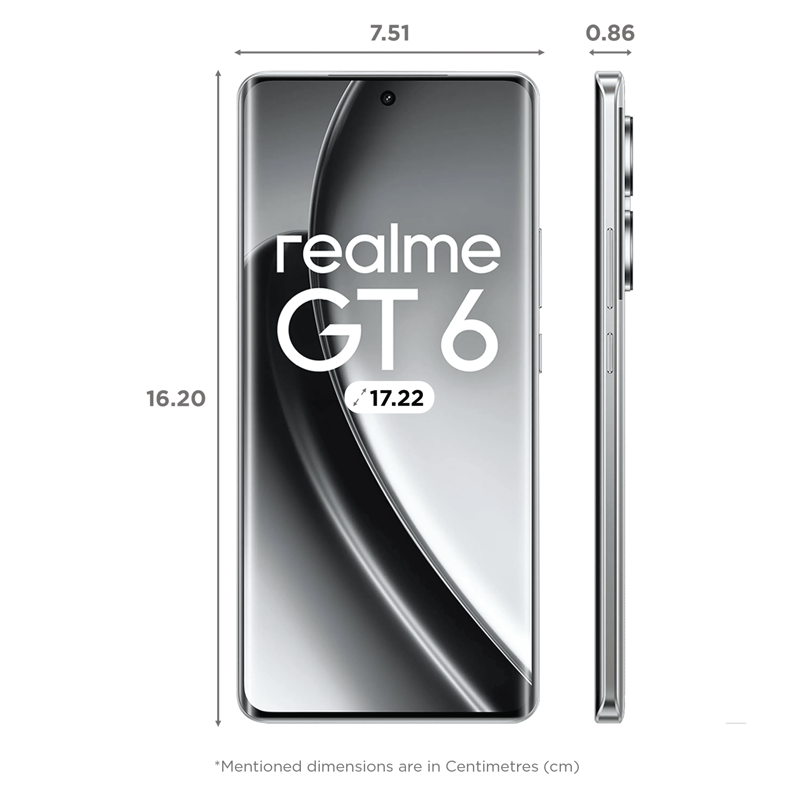realme GT 6 5G (8GB RAM, 256GB, Fluid Silver)_2