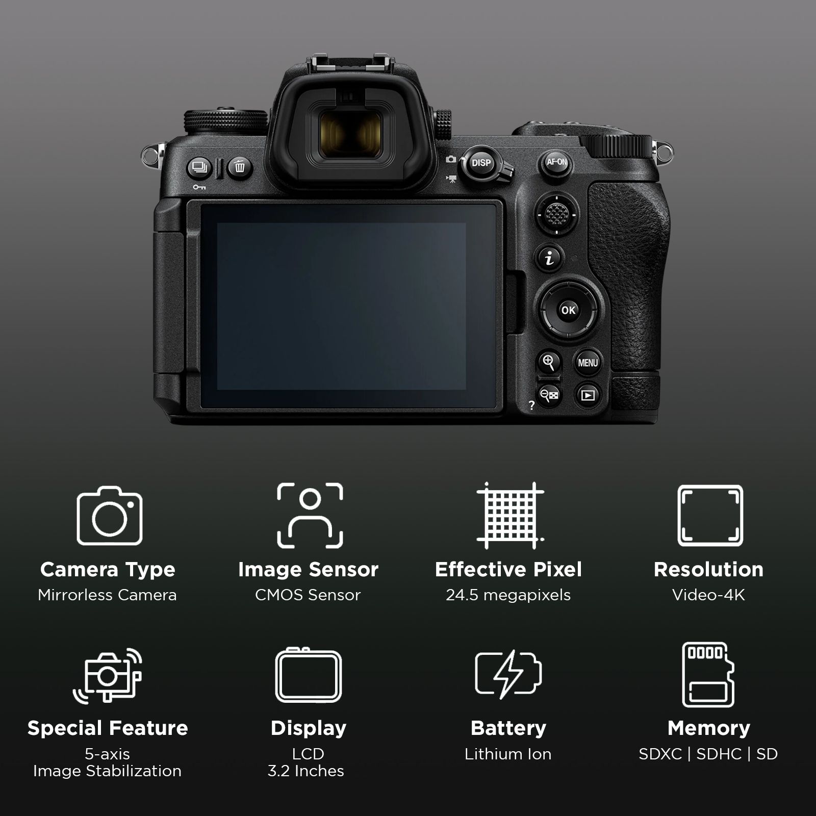 Nikon Z6III 24.5MP Mirrorless Camera (24-120 mm Lens, 35.9 x 23.9 mm Sensor, WiFi Available) Nikon Z6III 24.5MP Mirrorless Camera (24-120 mm Lens, 35.9 x 23.9 mm Sensor, WiFi Available)_2