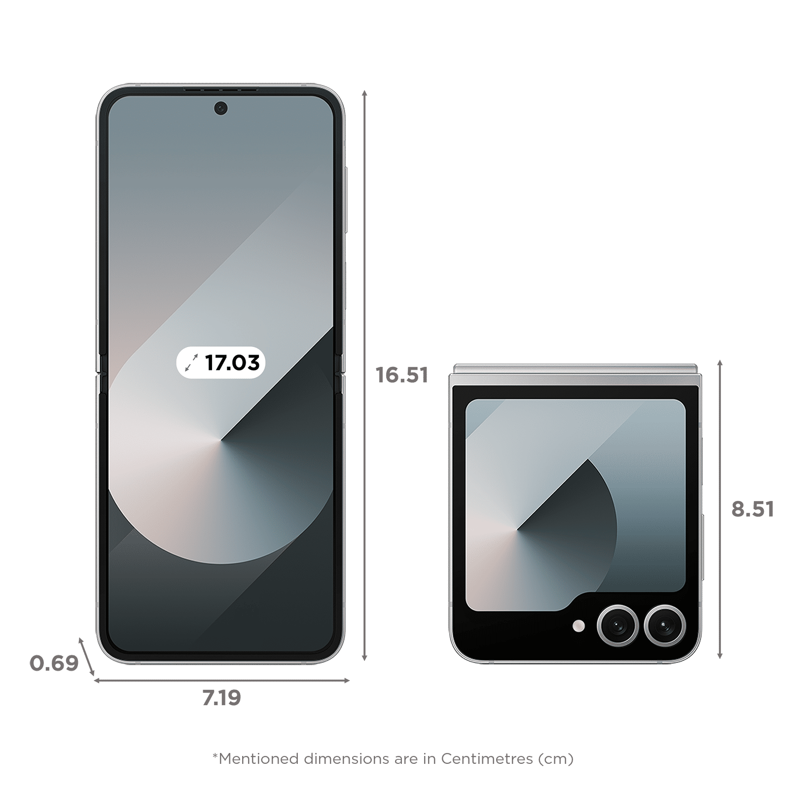 SAMSUNG Galaxy Z Flip6 5G (12GB RAM, 256GB, Silver Shadow)_2