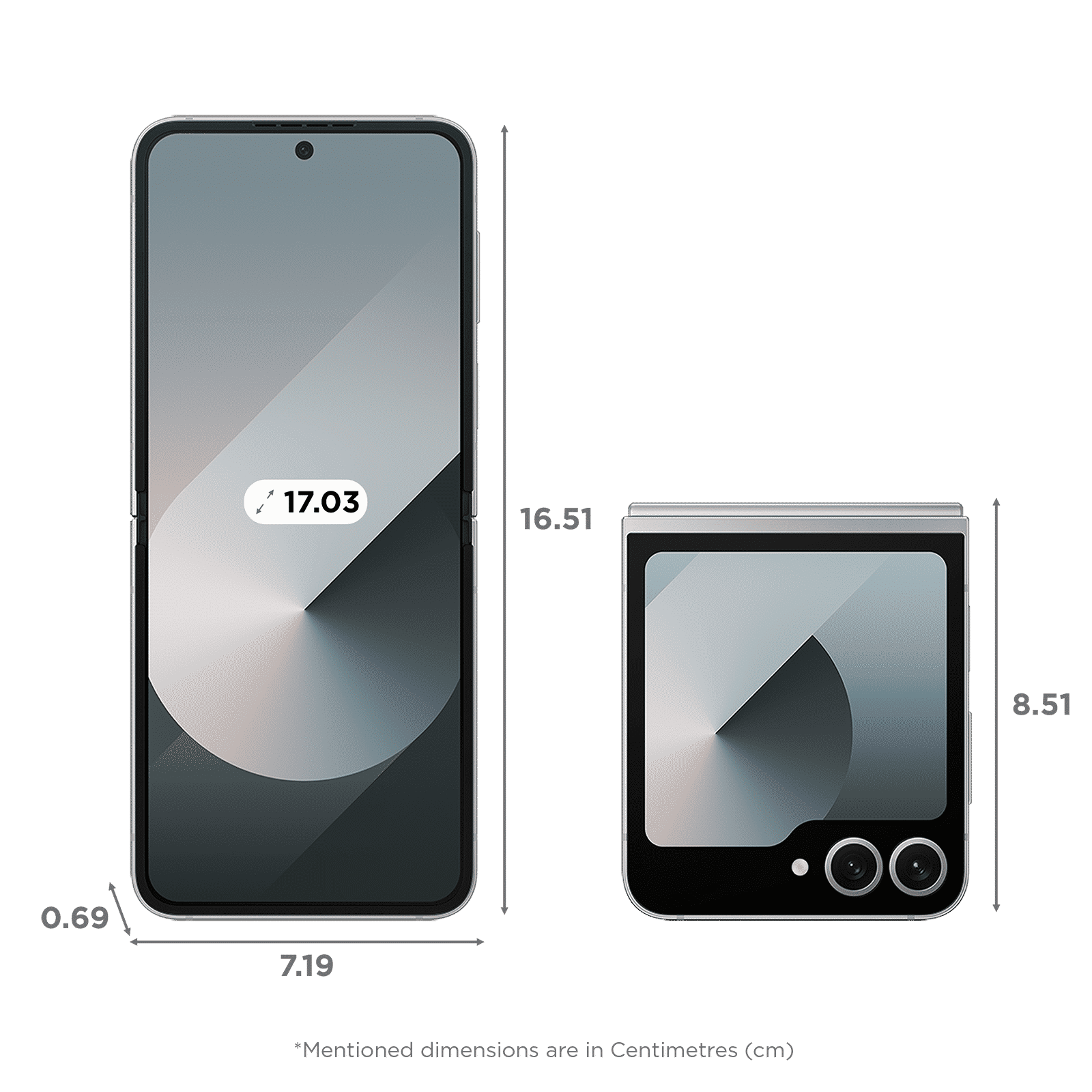 SAMSUNG Galaxy Z Flip6 5G (12GB RAM, 512GB, Silver Shadow)_2