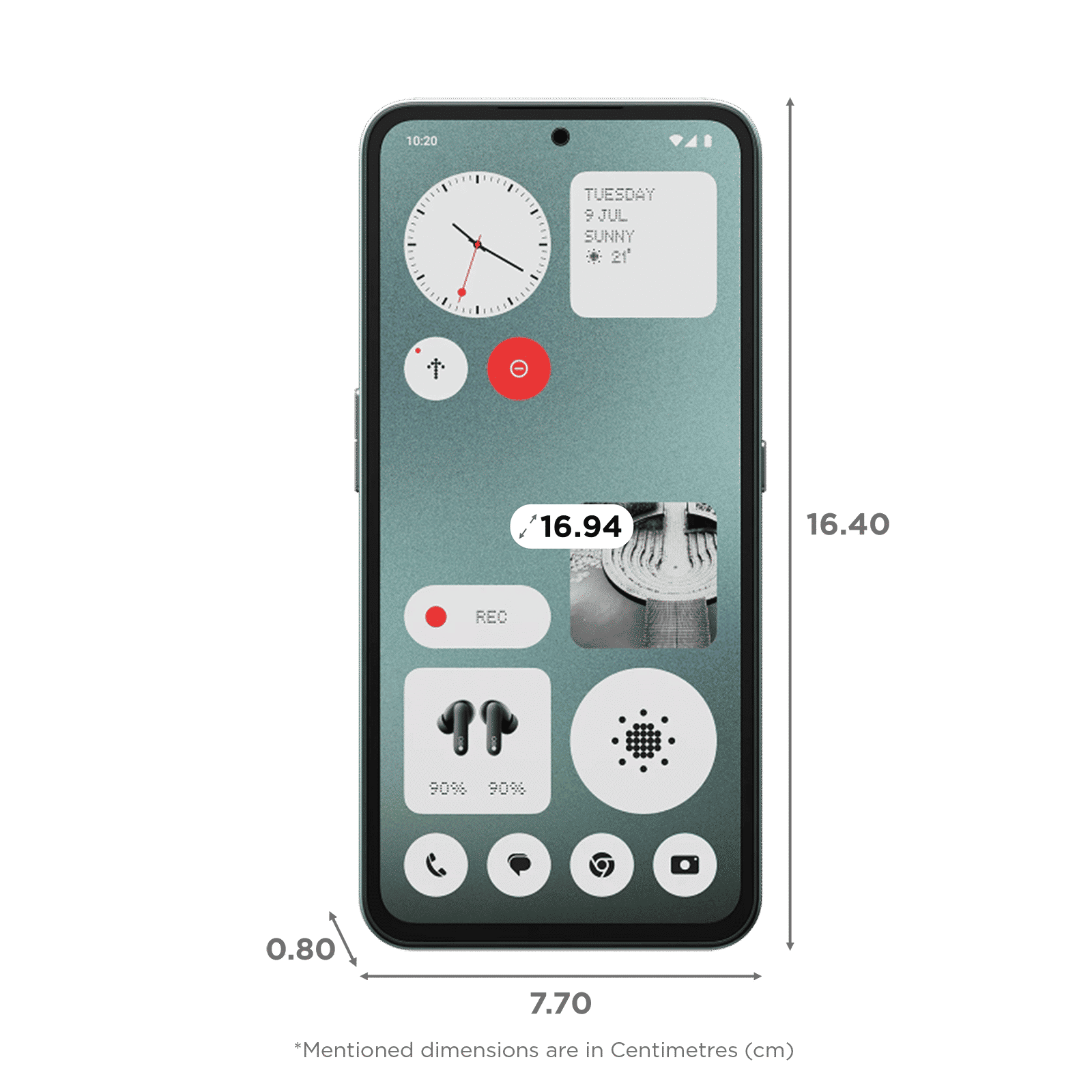 Nothing CMF Phone 1 5G (6GB RAM, 128GB, Light Green)_2