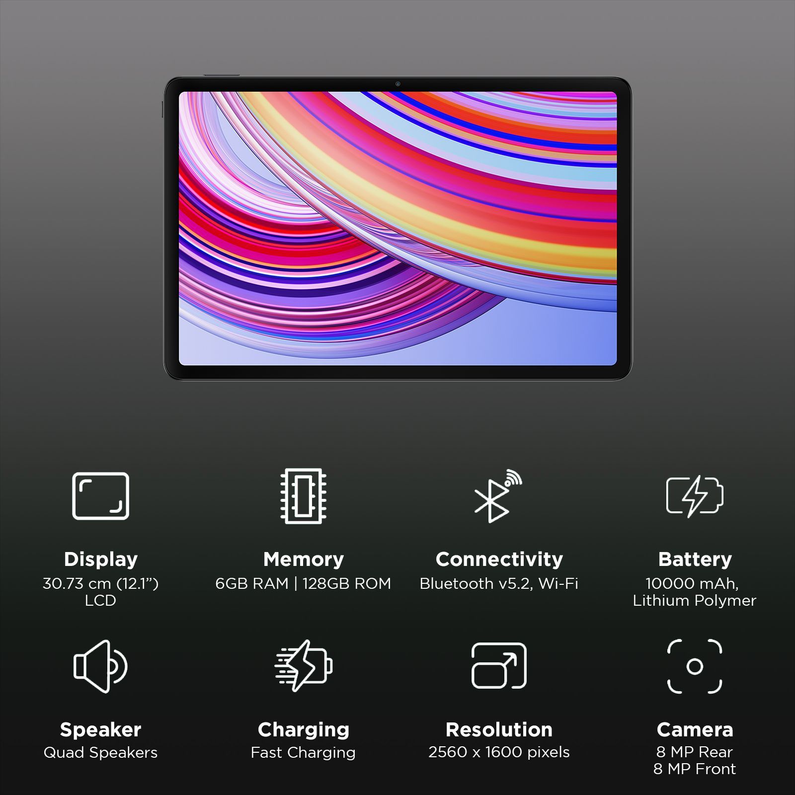 Redmi Pad Pro Wi-Fi Android Tablet (12.1 Inch, 6GB RAM, 128GB ROM, Graphite Gray) Redmi Pad Pro Wi-Fi Android Tablet (12.1 Inch, 6GB RAM, 128GB ROM, Graphite Gray)_3