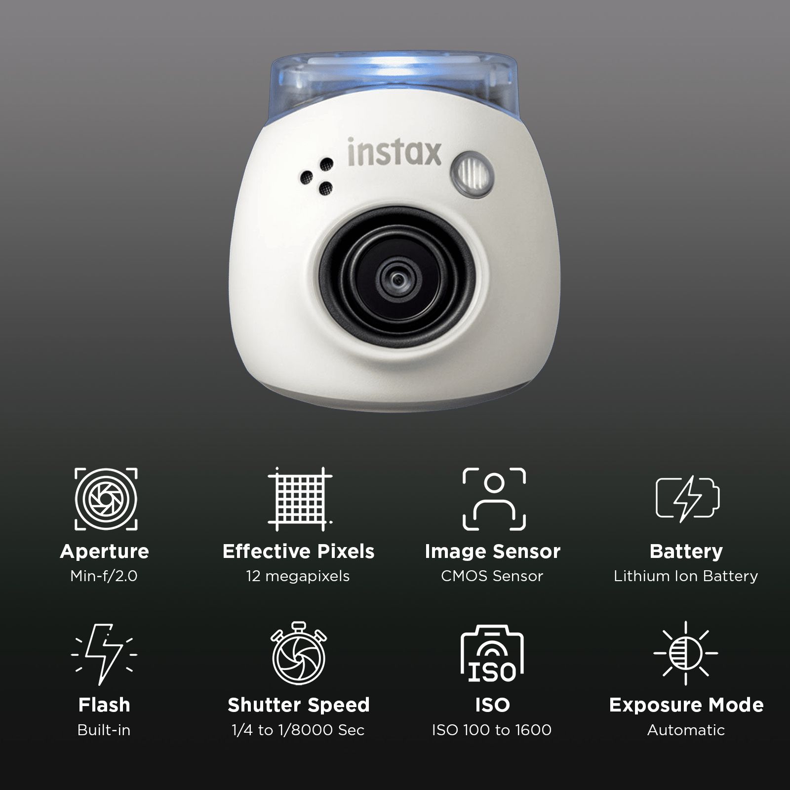 FUJIFILM Instax Pal Instant Camera (White)_2