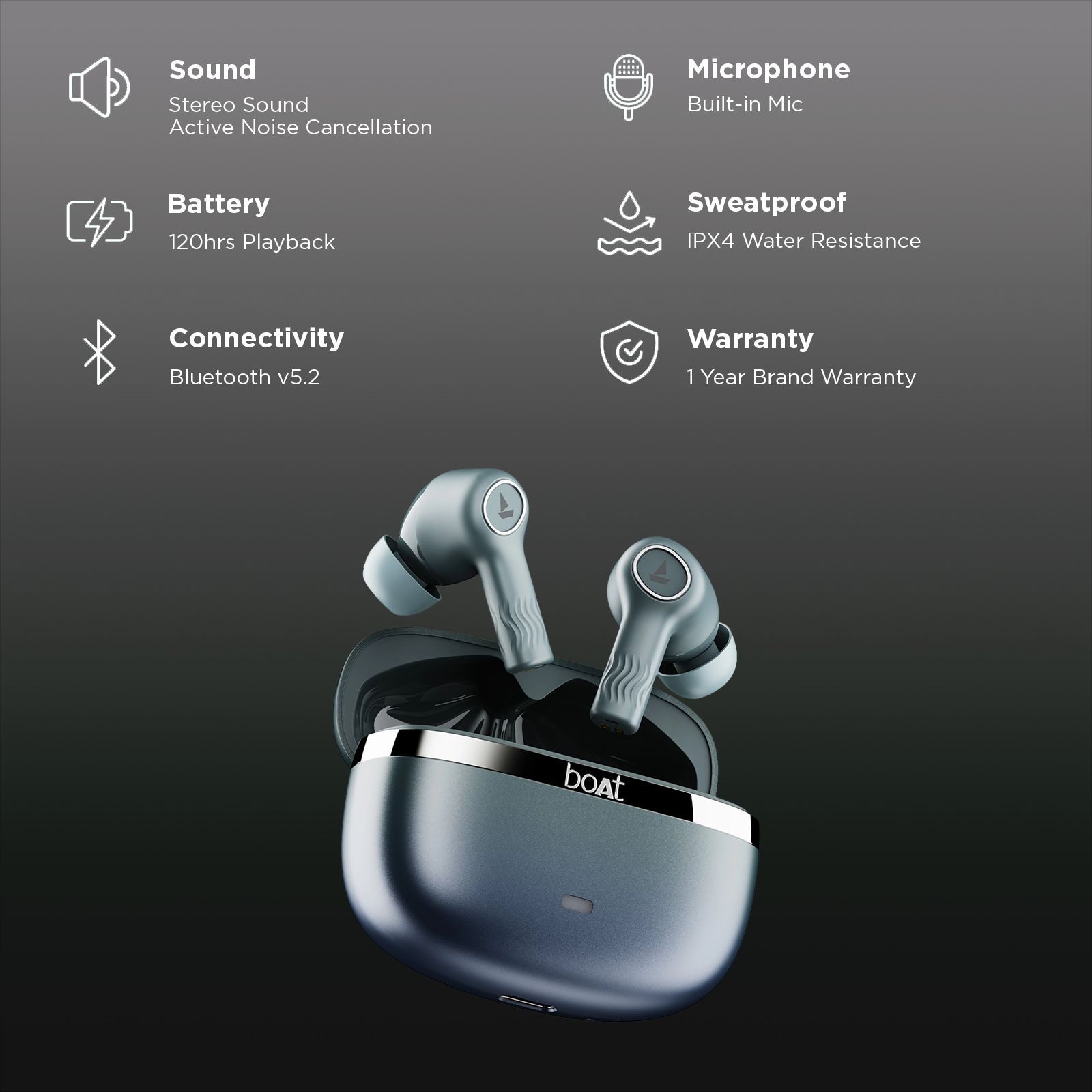 boAt Nirvana ION ANC Pro TWS Earbuds with Active Noise Cancellation (IPX4 Water Resistant, Dual EQ Modes, Blazing Comet) boAt Nirvana ION ANC Pro TWS Earbuds with Active Noise Cancellation (IPX4 Water Resistant, Dual EQ Modes, Blazing Comet)_2