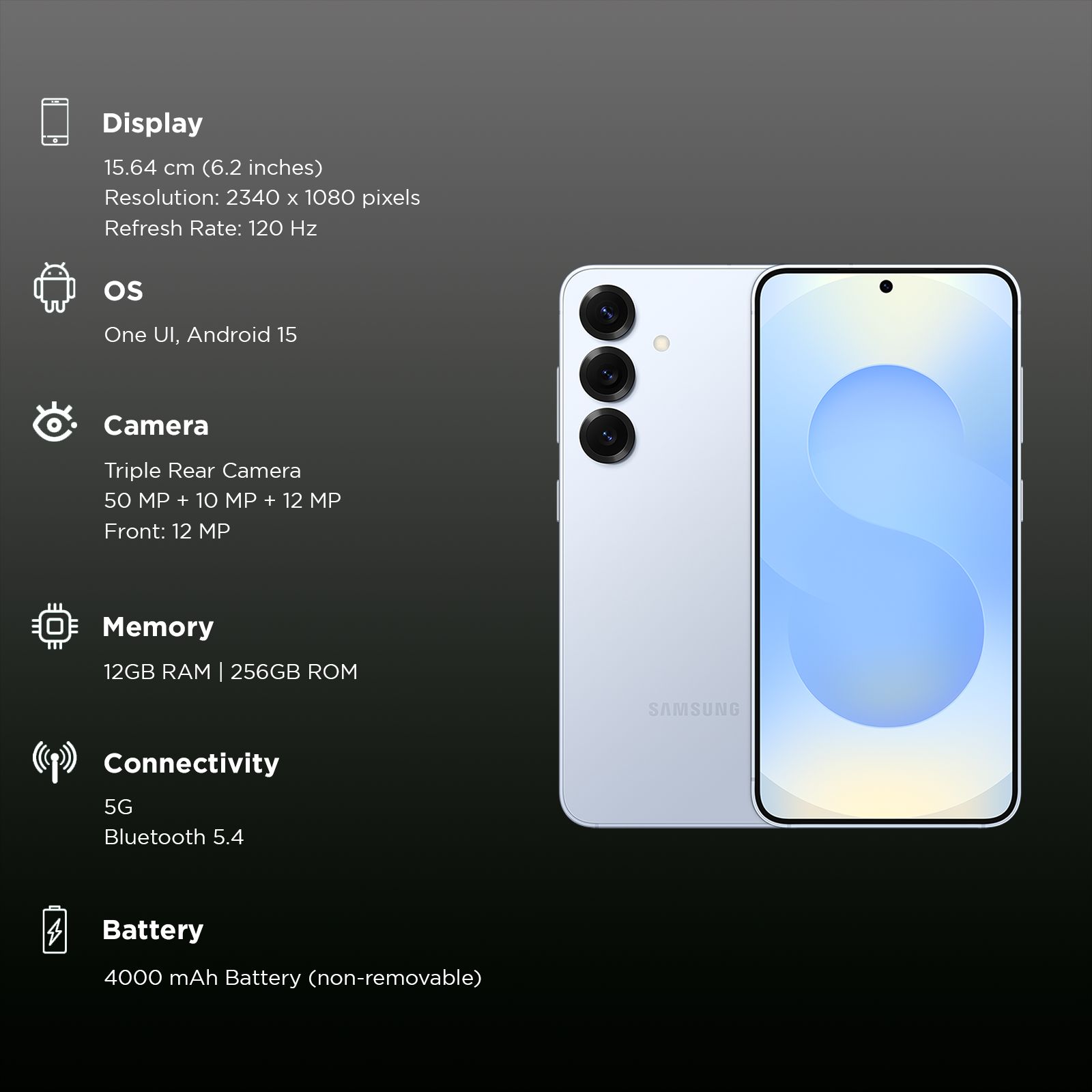 SAMSUNG Galaxy S25 5G (12GB RAM, 256GB, Icyblue) SAMSUNG Galaxy S25 5G (12GB RAM, 256GB, Icyblue)_3