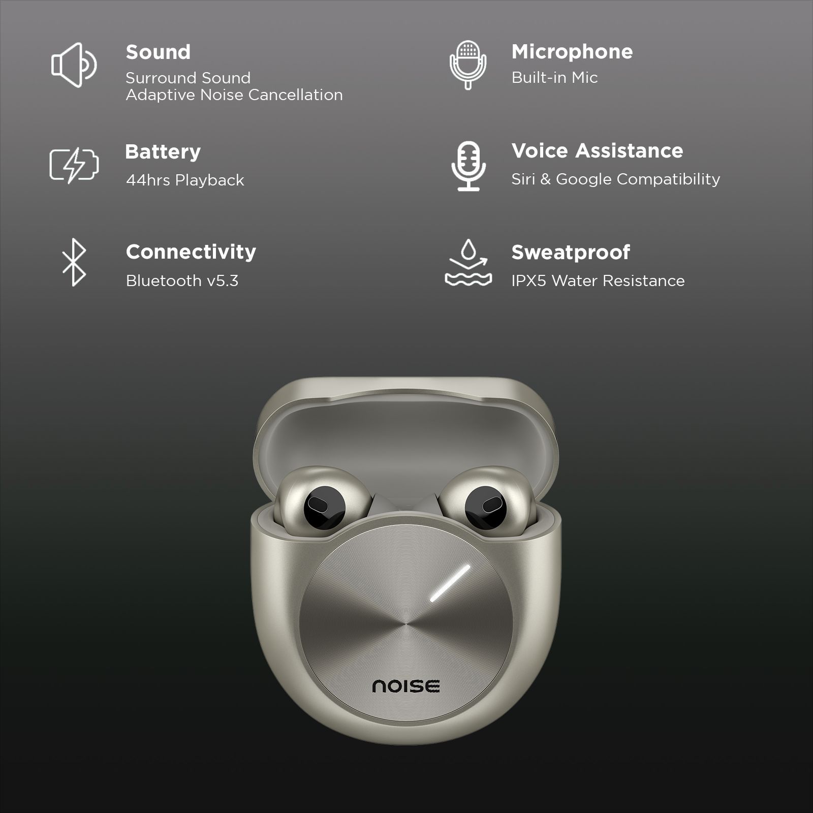 noise Master Buds AUD-HDPHN-MASTERBUDS TWS Earbuds with Adaptive Noise Cancellation (Water Resistant, Immersive Spatial Audio, Titanium) noise Master Buds AUD-HDPHN-MASTERBUDS TWS Earbuds with Adaptive Noise Cancellation (Water Resistant, Immersive Spatial Audio, Titanium)_2