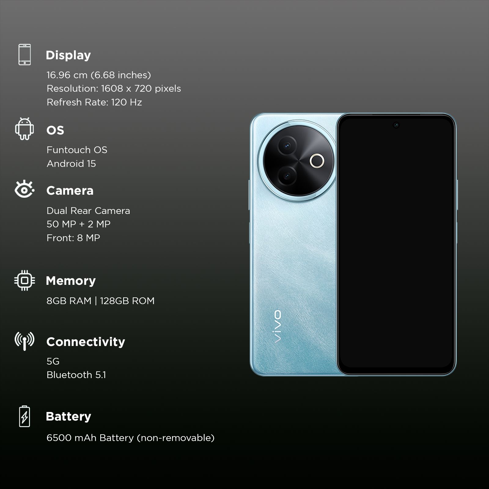 vivo Y39 5G (8GB RAM, 128GB, Ocean Blue)_3