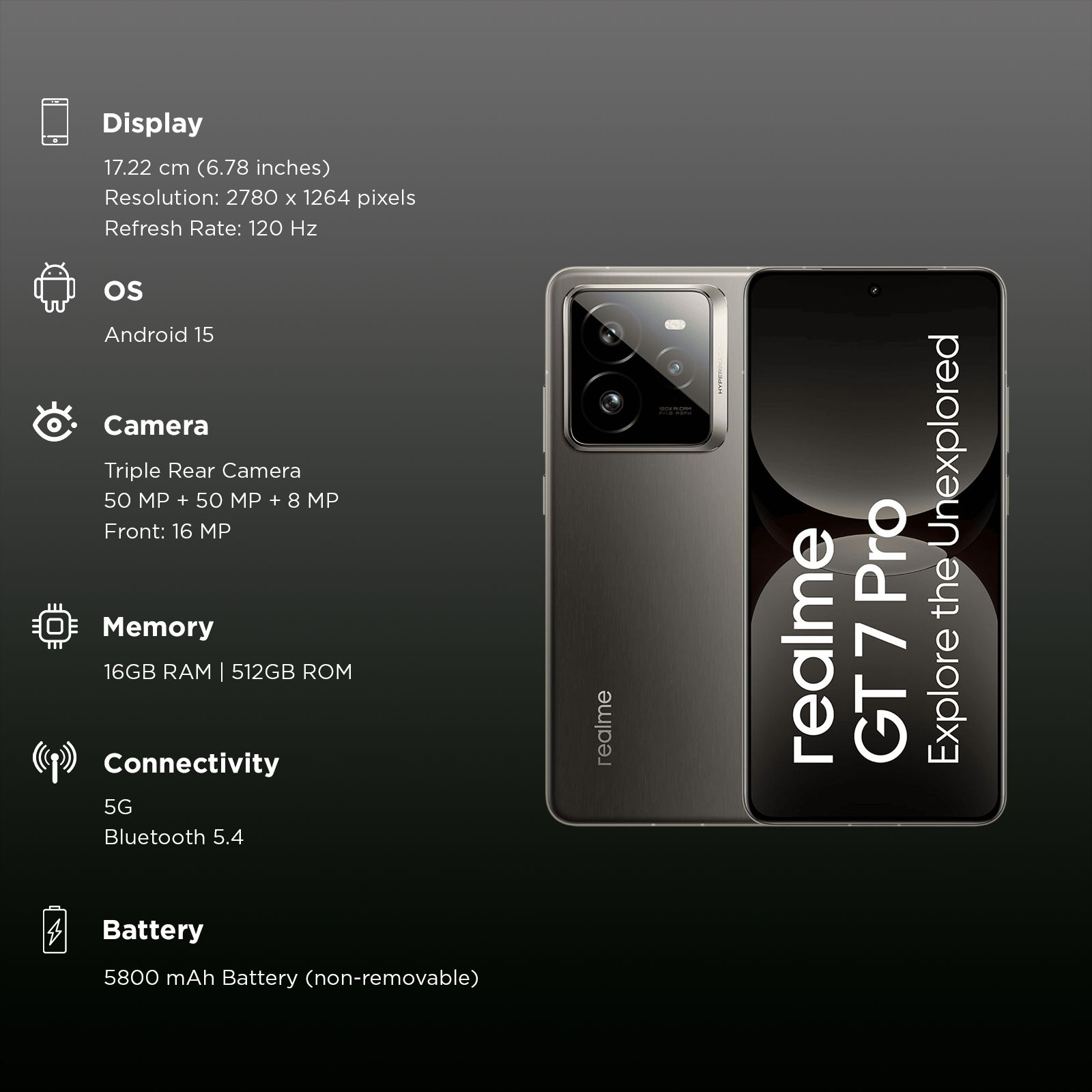 realme GT 7 Pro 5G (16GB RAM, 512GB, Galaxy Grey)_3