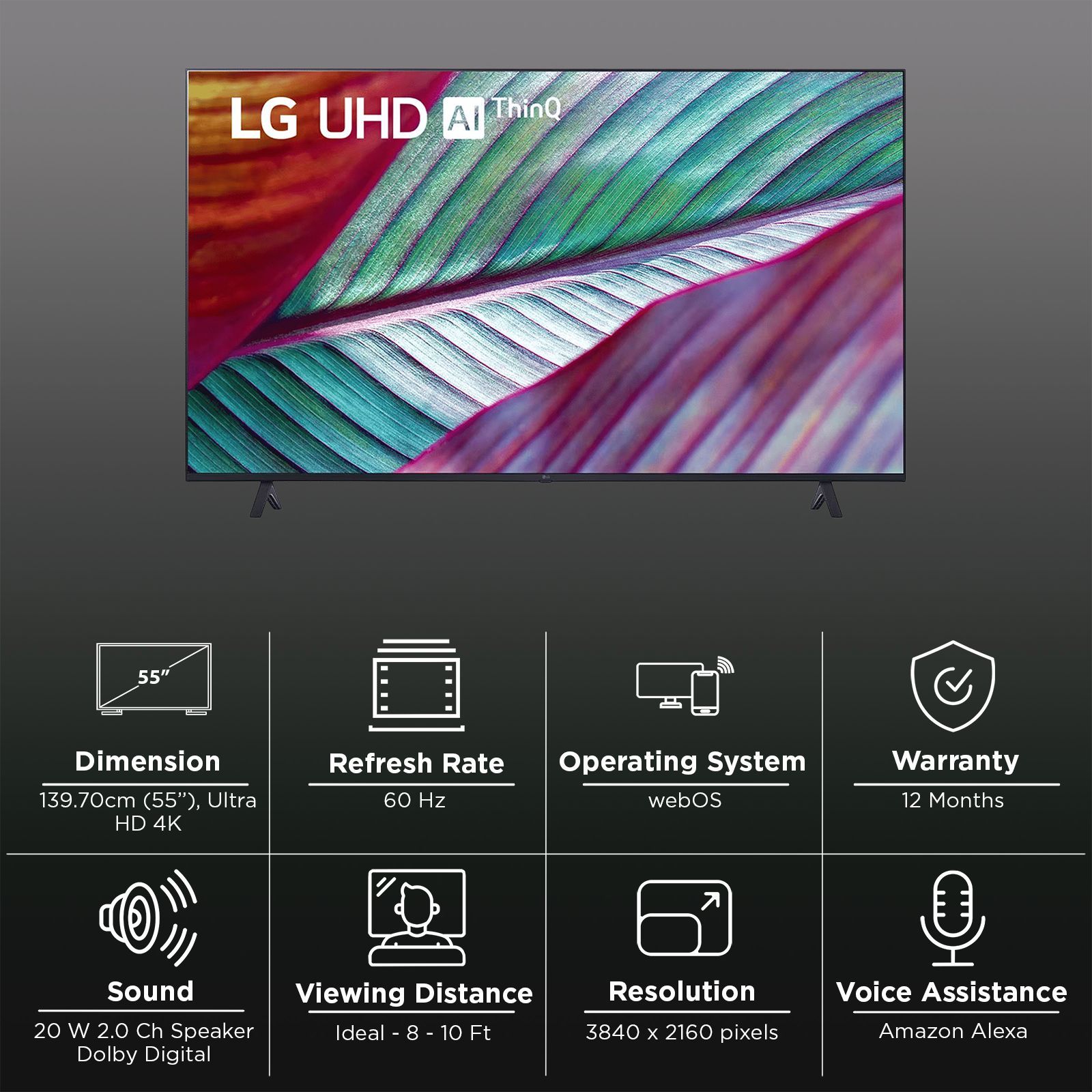 LG UR75 139.7 cm (55 inch) 4K Ultra HD LED Smart WebOS TV with Built-in Alexa (2023 model)_3