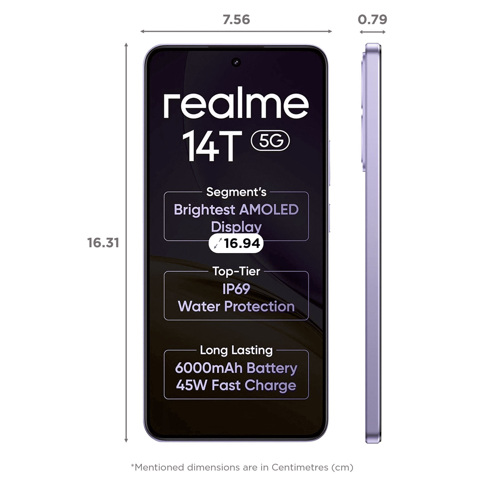 realme 14T 5G (8GB RAM, 128GB, Lightning Purple)_2