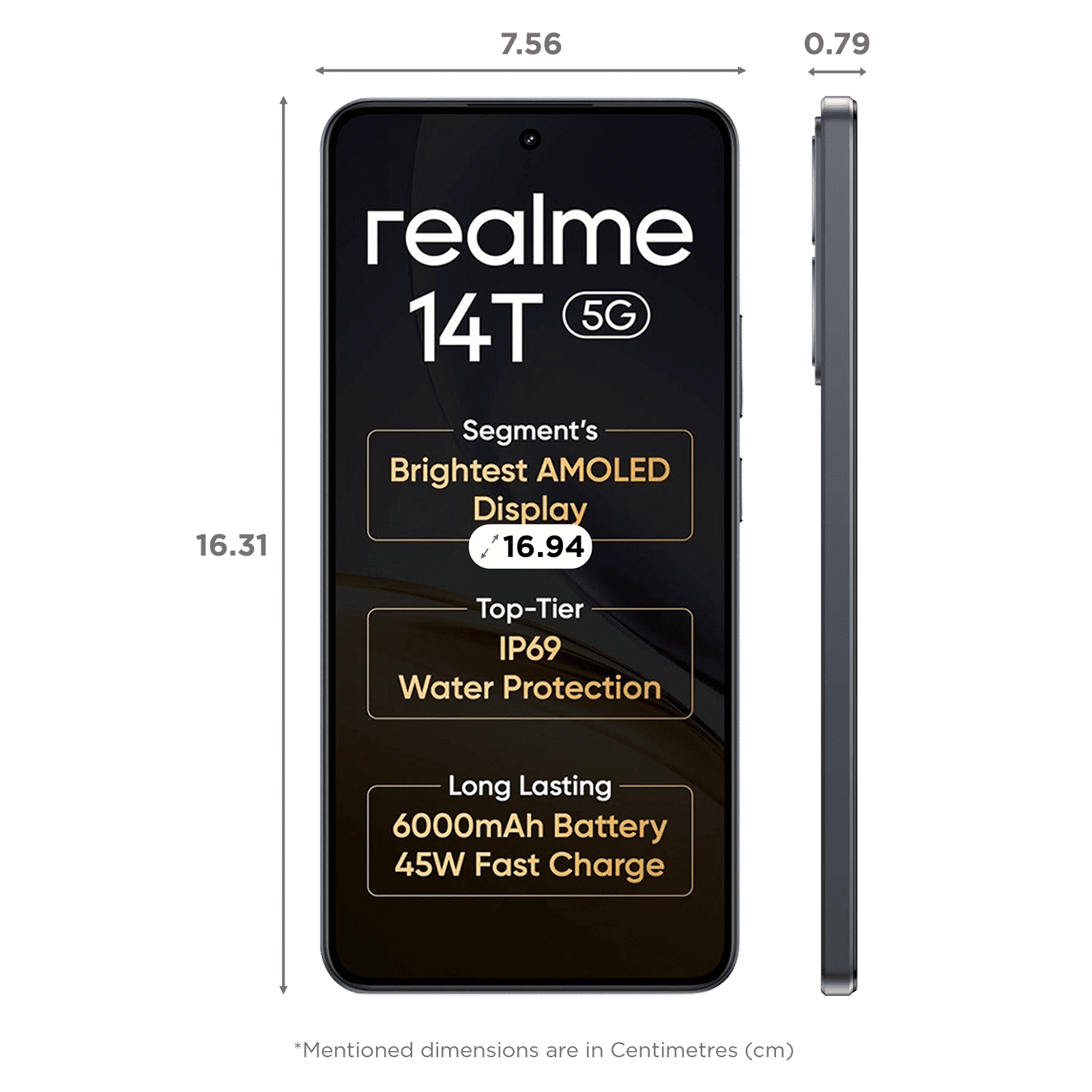 realme 14T 5G (8GB RAM, 256GB, Obsidian Black) realme 14T 5G (8GB RAM, 256GB, Obsidian Black)_2