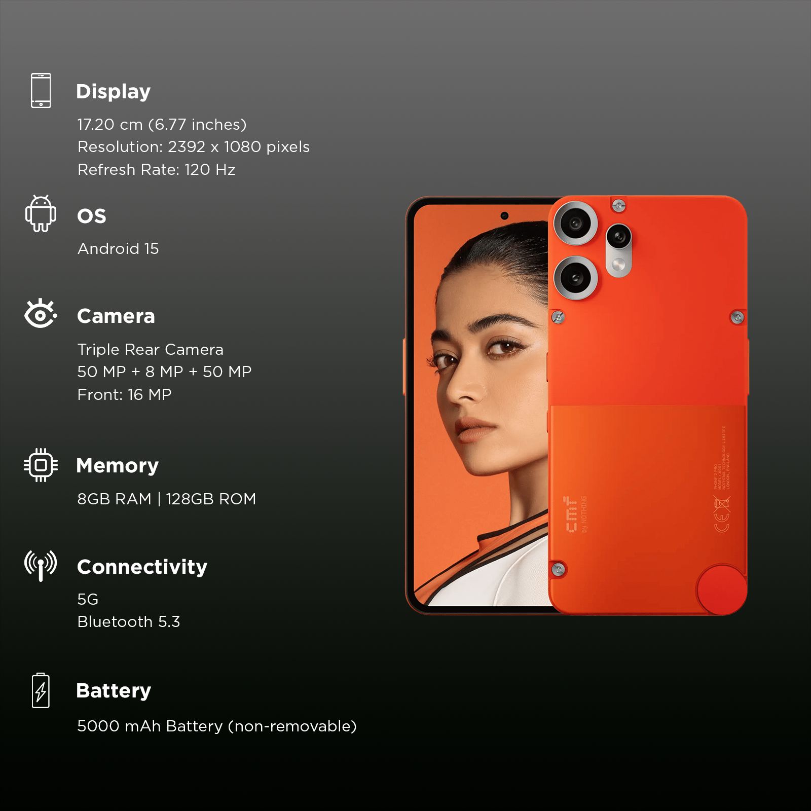 Nothing CMF Phone 2 Pro 5G (8GB RAM, 128GB, Orange) Nothing CMF Phone 2 Pro 5G (8GB RAM, 128GB, Orange)_3