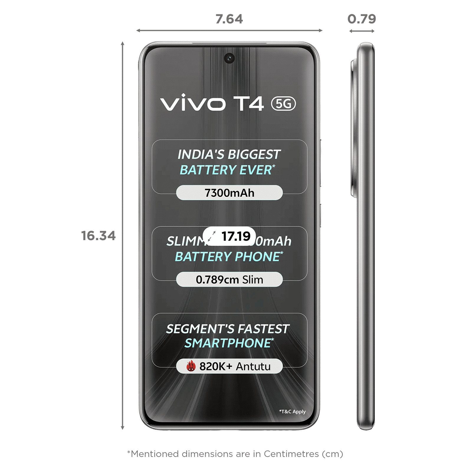 vivo T4 5G (12GB RAM, 256GB, Phantom Grey) vivo T4 5G (12GB RAM, 256GB, Phantom Grey)_2