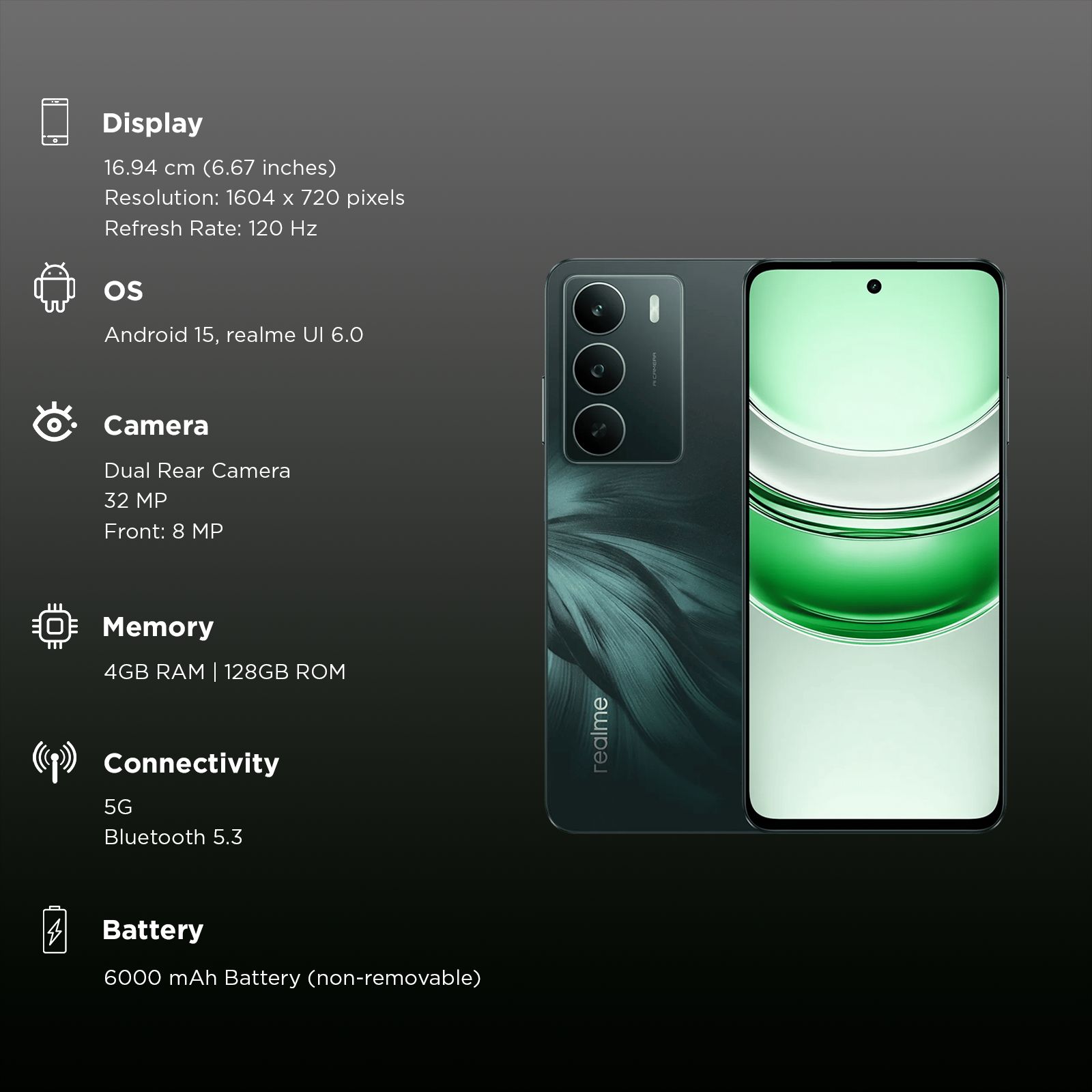 realme C75 5G (4GB RAM, 128GB, Midnight Lily) realme C75 5G (4GB RAM, 128GB, Midnight Lily)_3