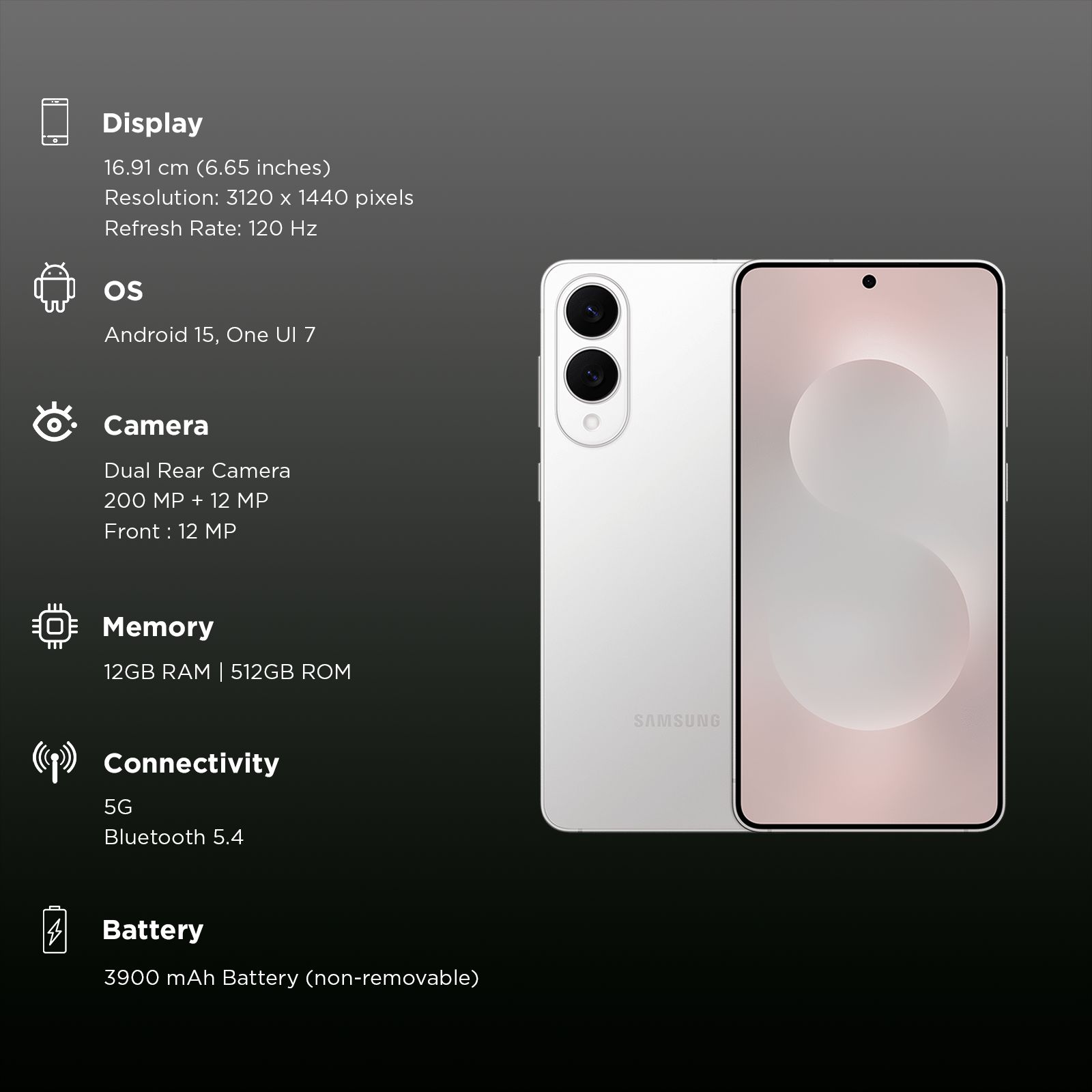 SAMSUNG Galaxy S25 Edge 5G (12GB RAM, 512GB, Titanium Silver) SAMSUNG Galaxy S25 Edge 5G (12GB RAM, 512GB, Titanium Silver)_3