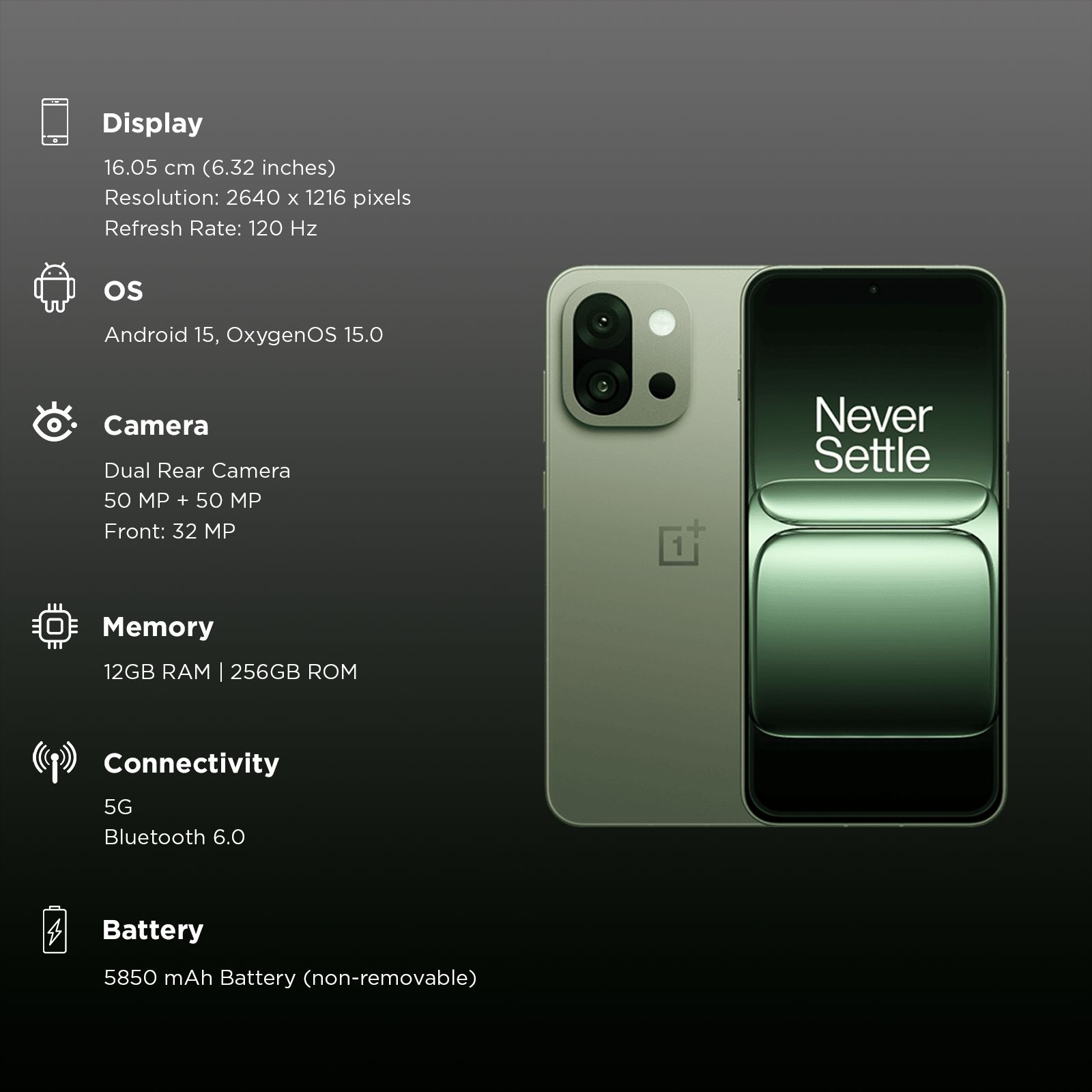 OnePlus 13s 5G (12GB RAM, 256GB, Green Silk) OnePlus 13s 5G (12GB RAM, 256GB, Green Silk)_3