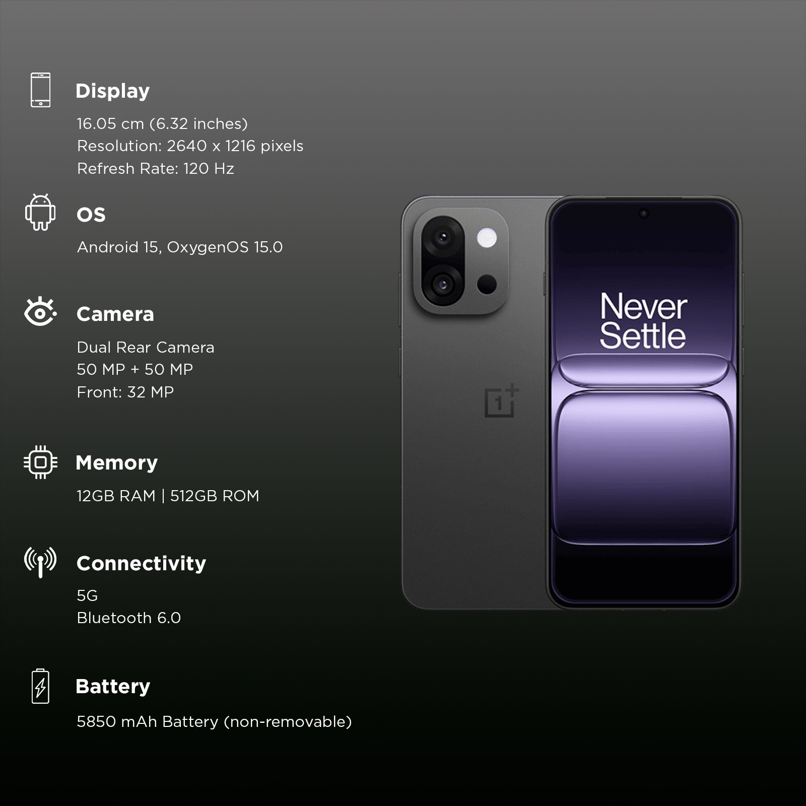 OnePlus 13s 5G (12GB RAM, 512GB, Black Velvet) OnePlus 13s 5G (12GB RAM, 512GB, Black Velvet)_3