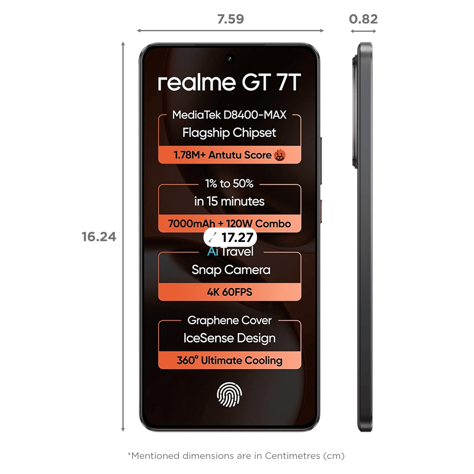 realme GT 7T 5G (8GB RAM, 256GB, IceSense Black) realme GT 7T 5G (8GB RAM, 256GB, IceSense Black)_2
